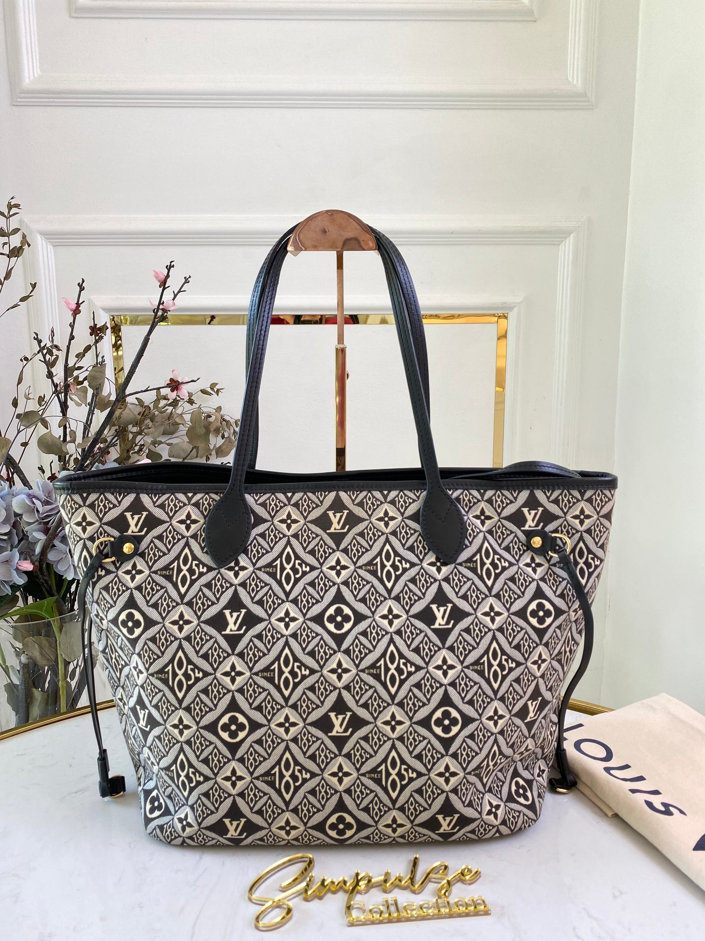 L V Jacquard Neverfull MM