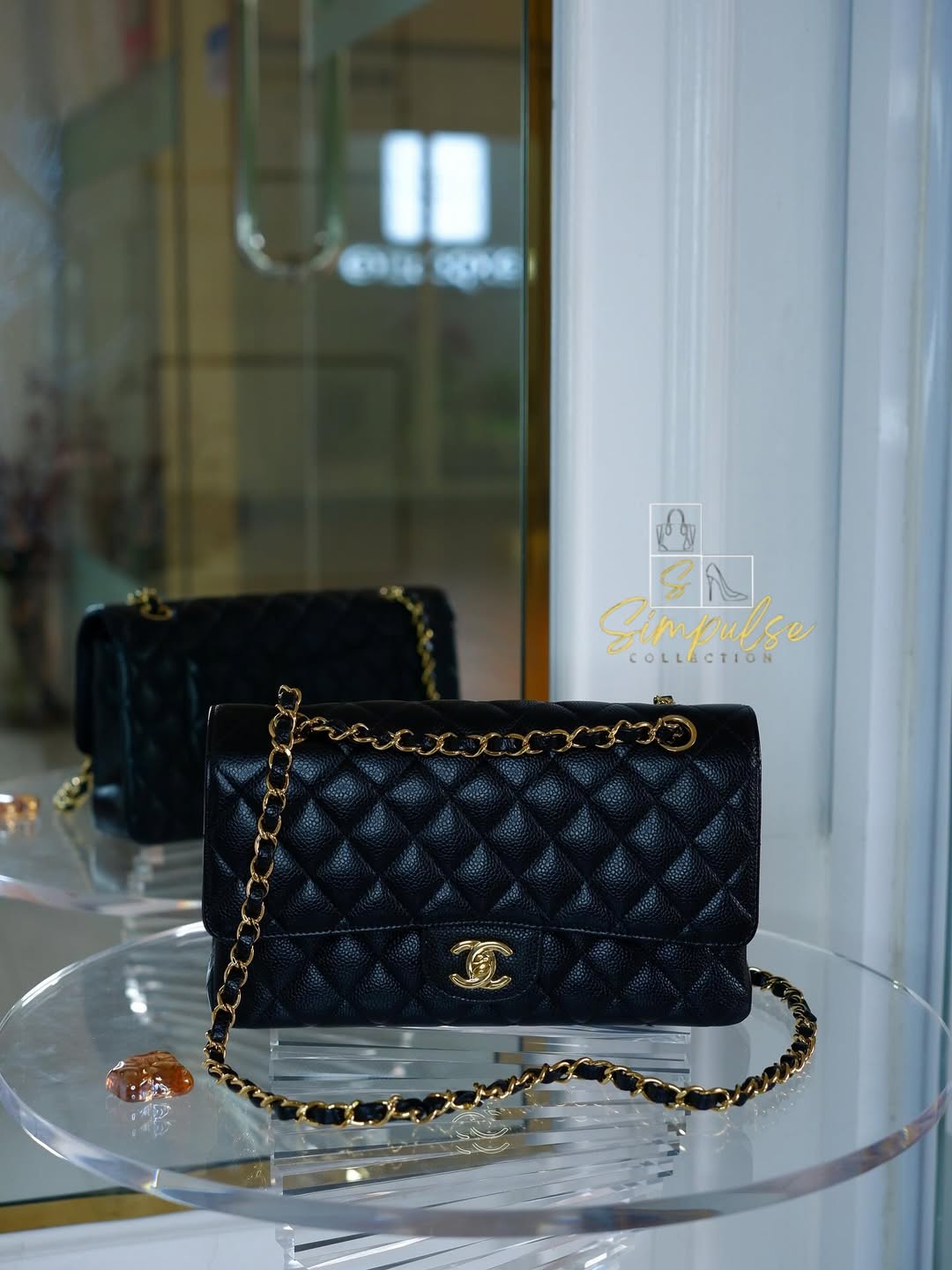 Chanel Medium Flap Caviar GHW