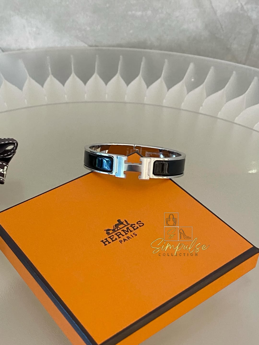 Hermes Clic clac Black 85 PM