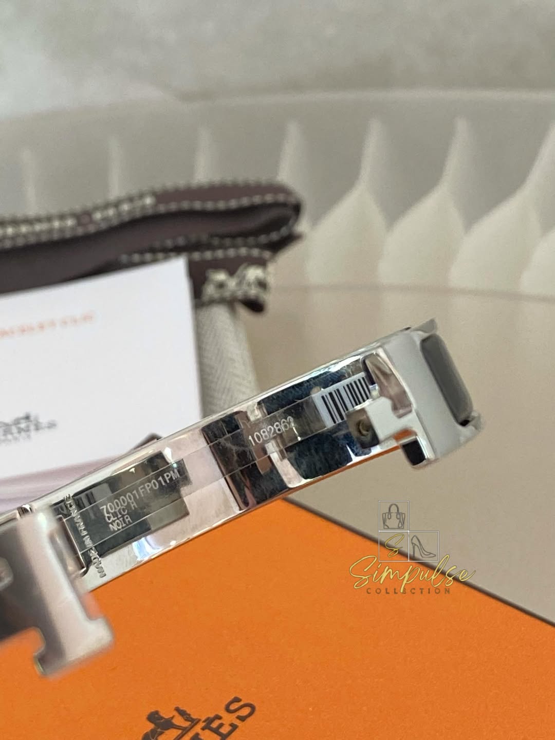 Hermes Clic clac Black 85 PM
