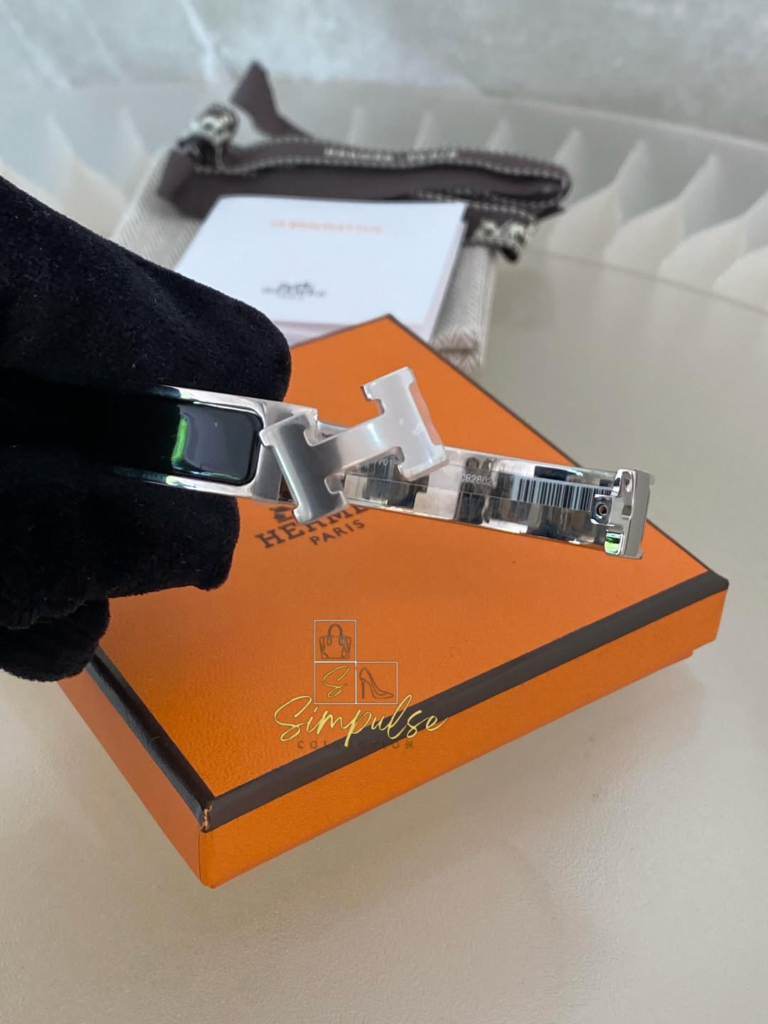 Hermes Clic clac Black 85 PM