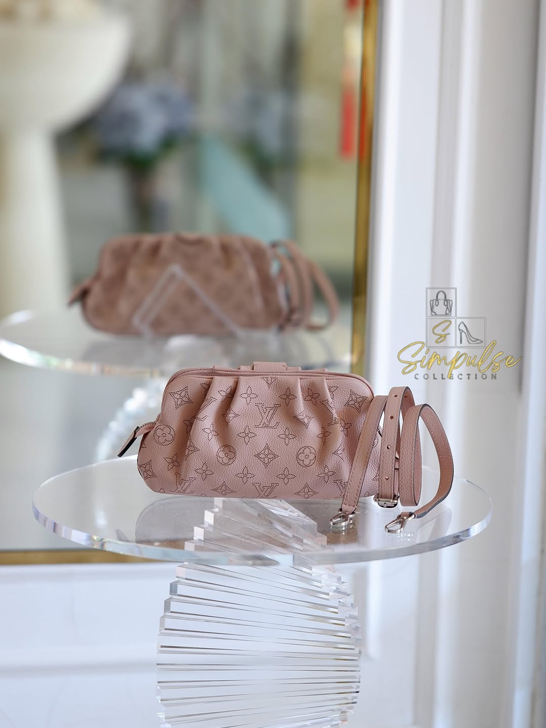 Louis Vuitton Mahina Scala Mini Pouch Magnolia