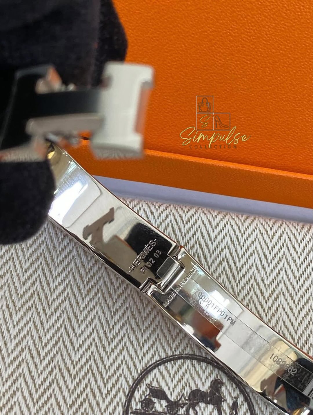 Hermes Clic clac Black 85 PM