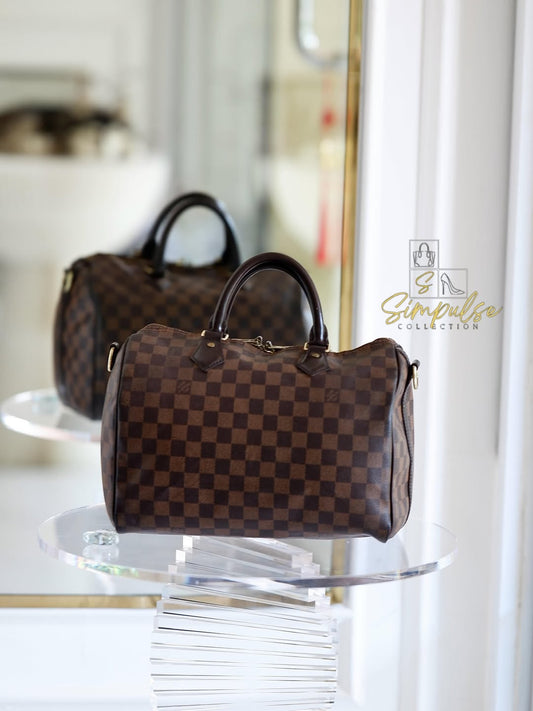 LOUIS VUITTON Speedy Bandoulière 30 in Damier Ebene