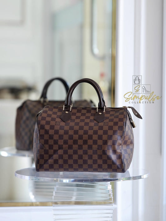 LOUIS VUITTON Speedy 30 in Damier Ebene