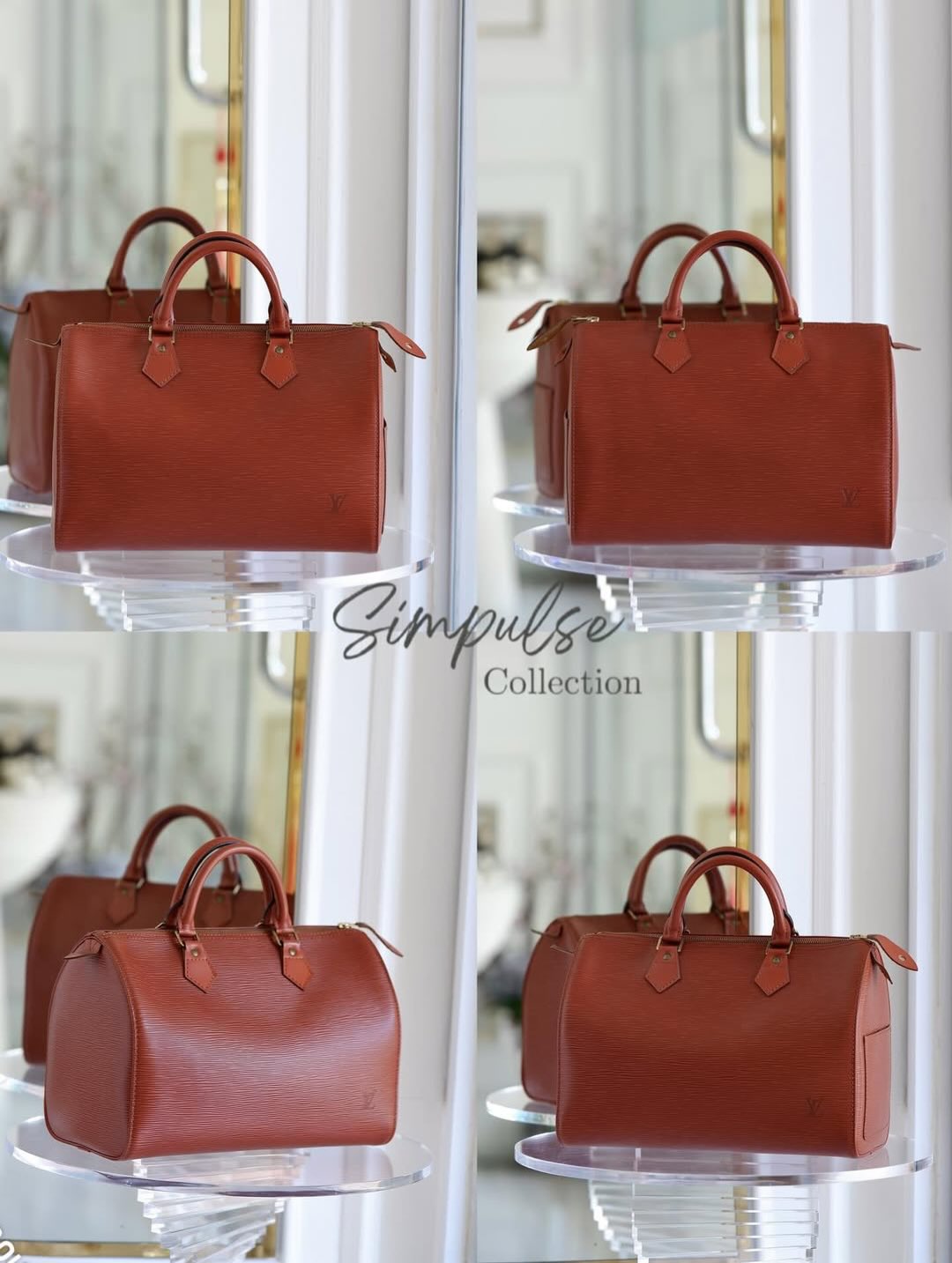LOUIS VUITTON Speedy 30 in Epi Brown Leather