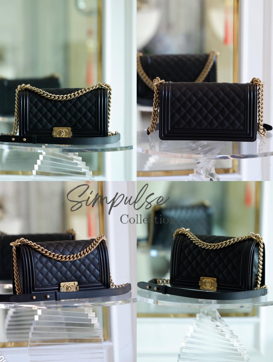 Chanel Leboy Old Medium Caviar Black GHW