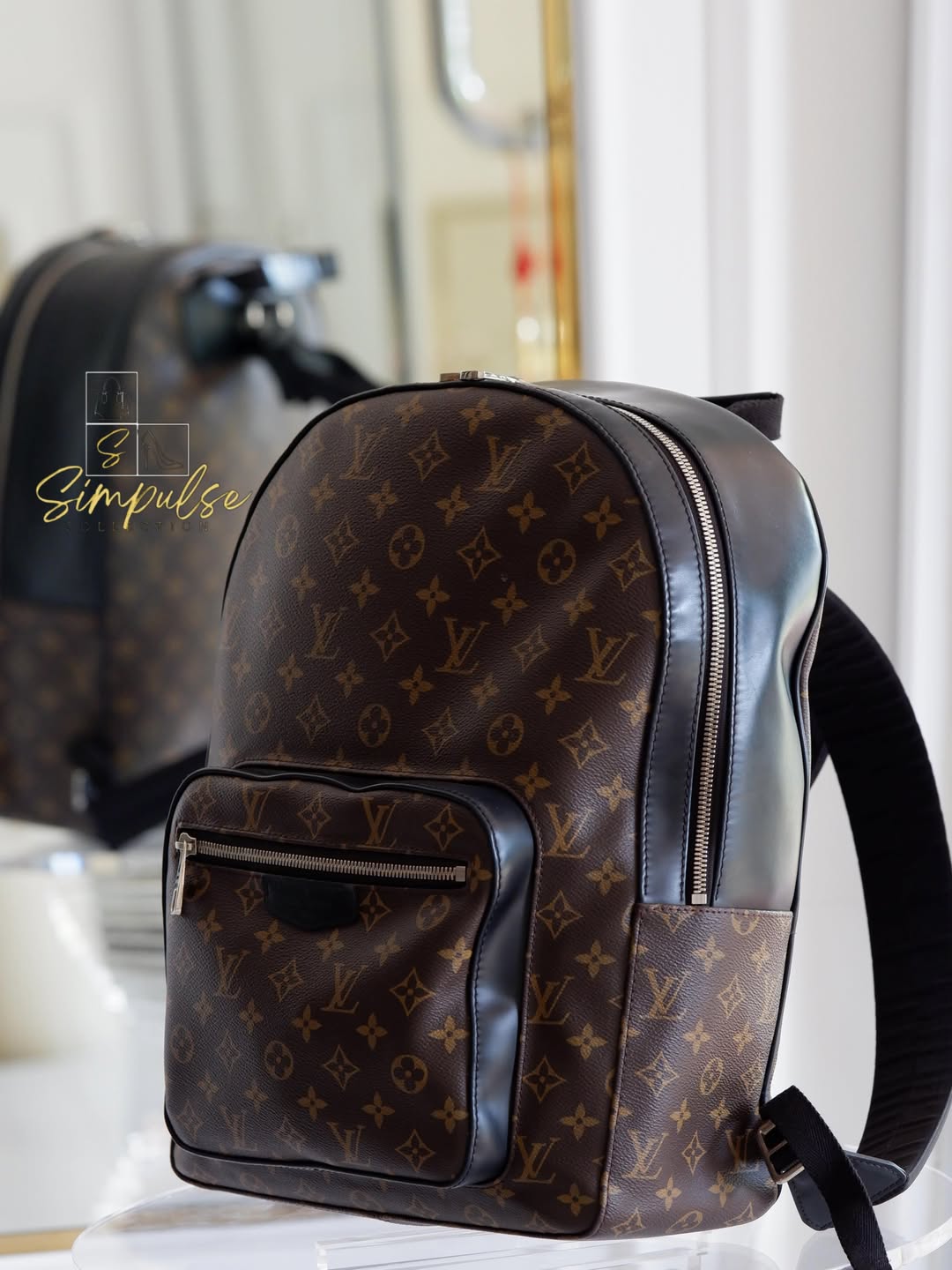 Louis Vuitton Josh Backpack Monogram Macassar