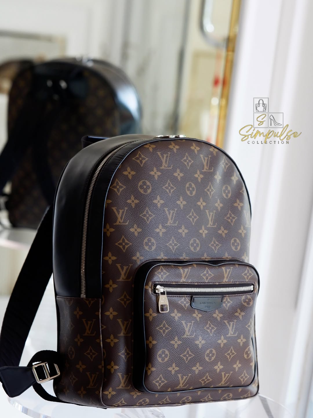 Louis Vuitton Josh Backpack Monogram Macassar