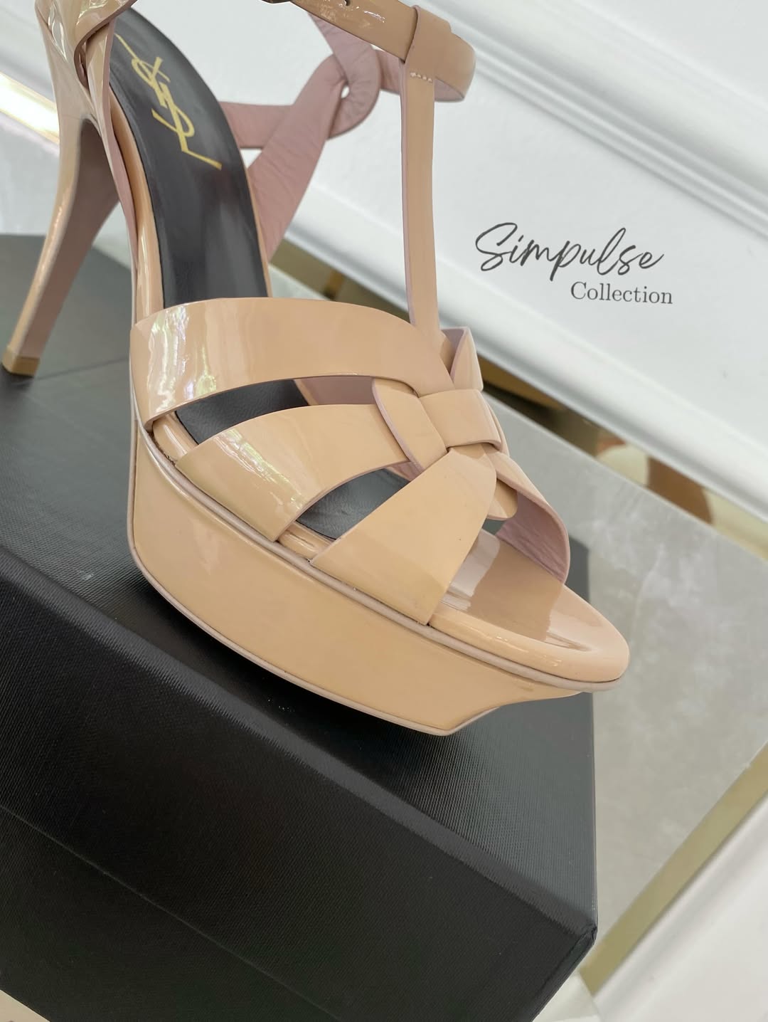 Yves Saint Laurent Tribute Patent Nude Heels