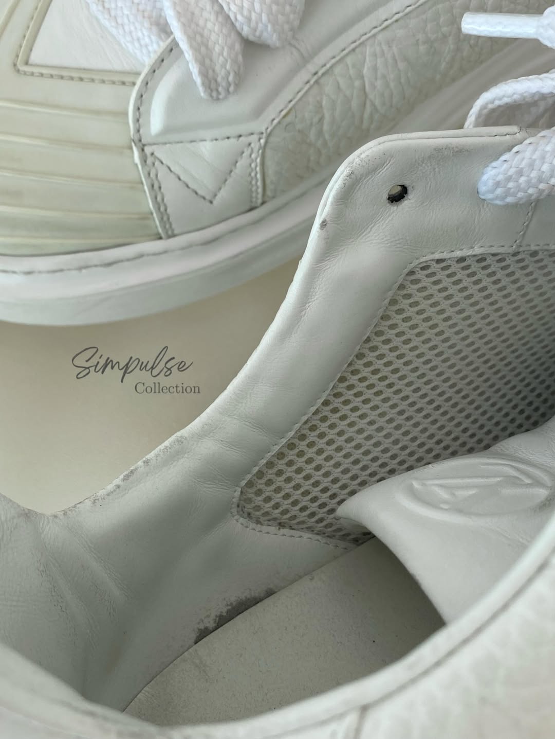 Louis Vuitton White Monogram Calfskin Blaster Sneakers