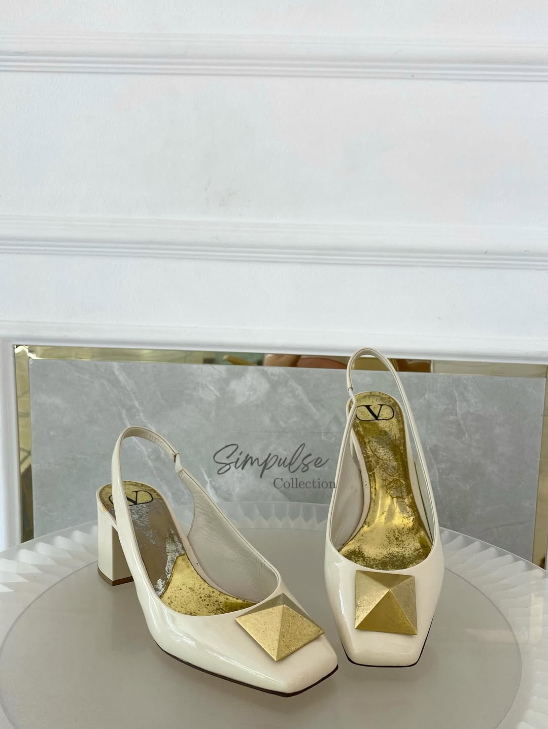Valentino Garavani One Stud Slingback Pumps
