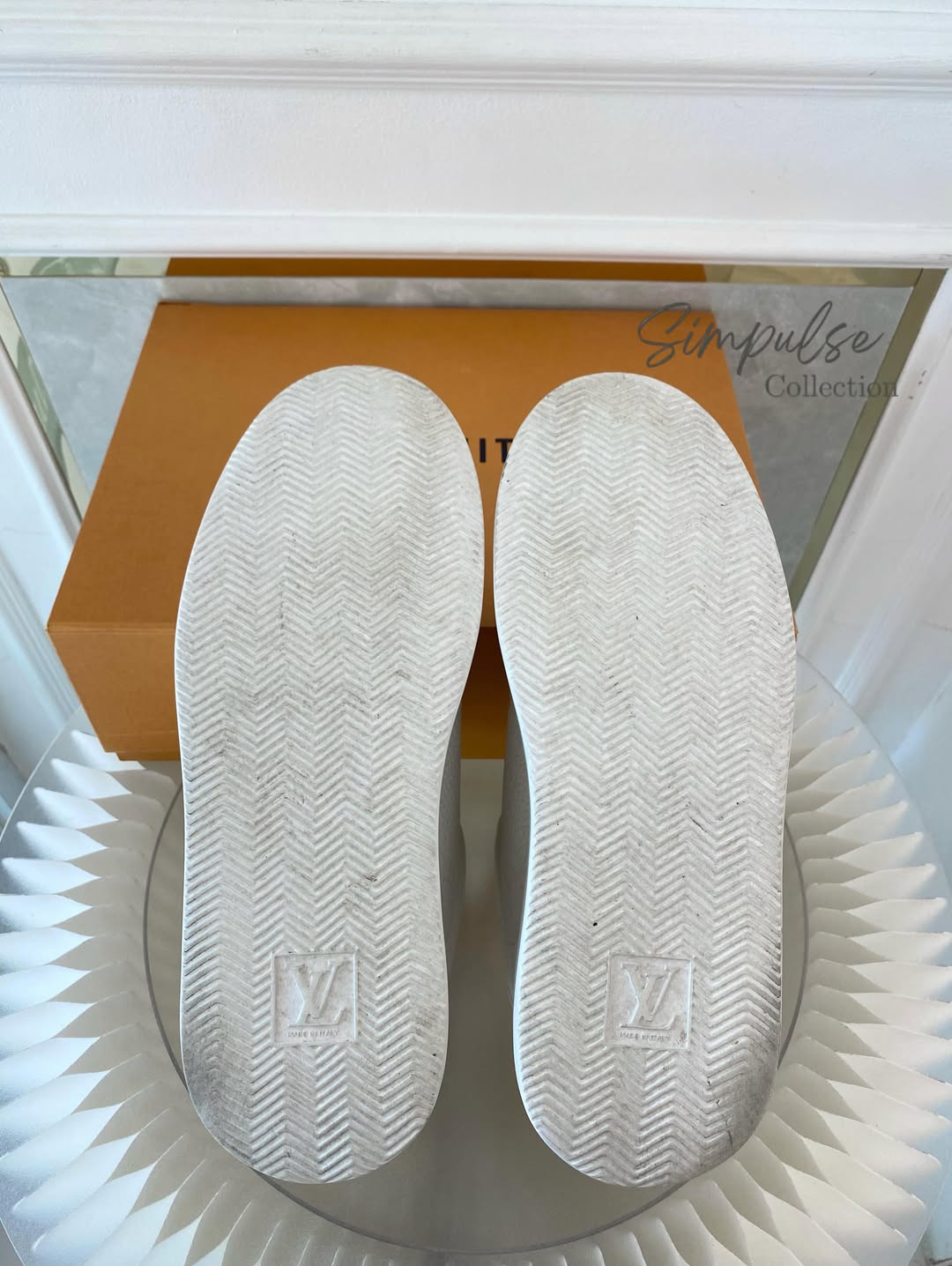 Louis Vuitton White Monogram Calfskin Blaster Sneakers