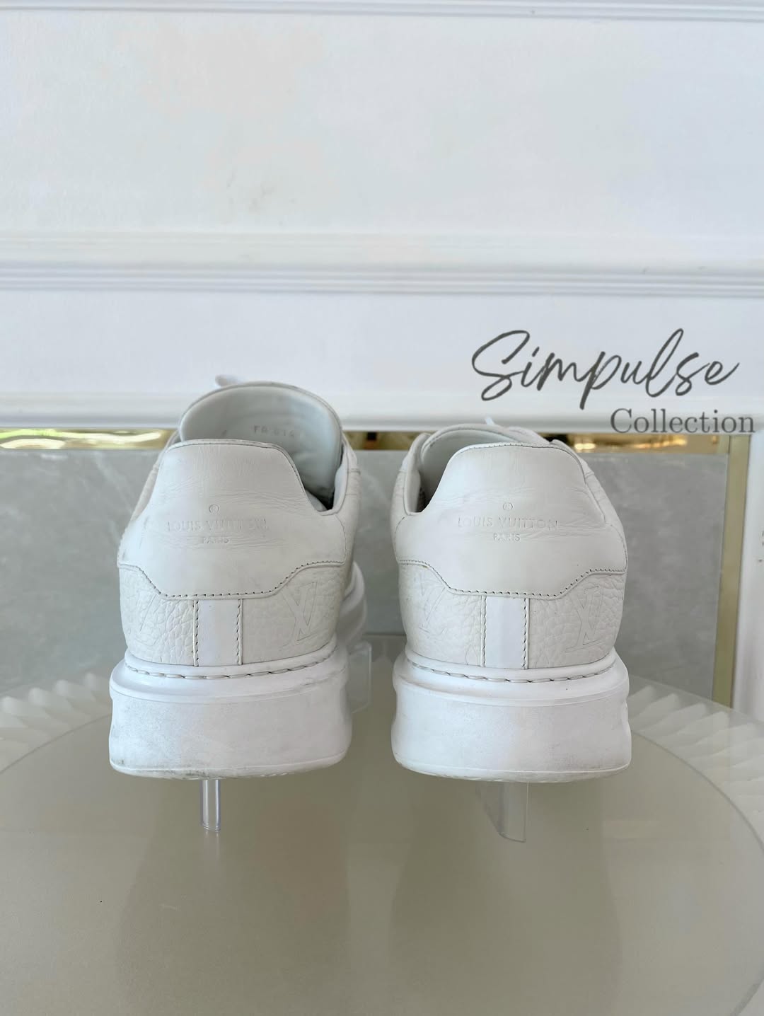 Louis Vuitton White Monogram Calfskin Blaster Sneakers