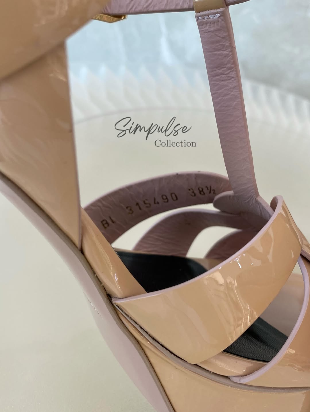 Yves Saint Laurent Tribute Patent Nude Heels