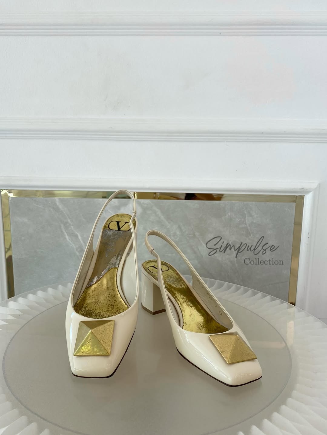 Valentino Garavani One Stud Slingback Pumps