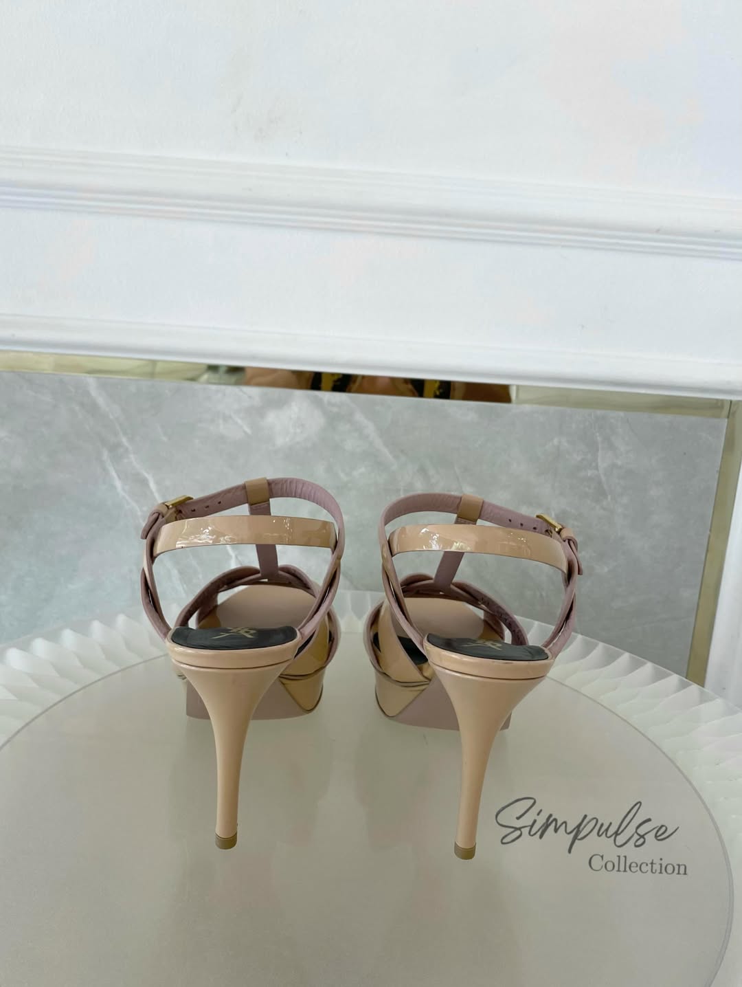 Yves Saint Laurent Tribute Patent Nude Heels