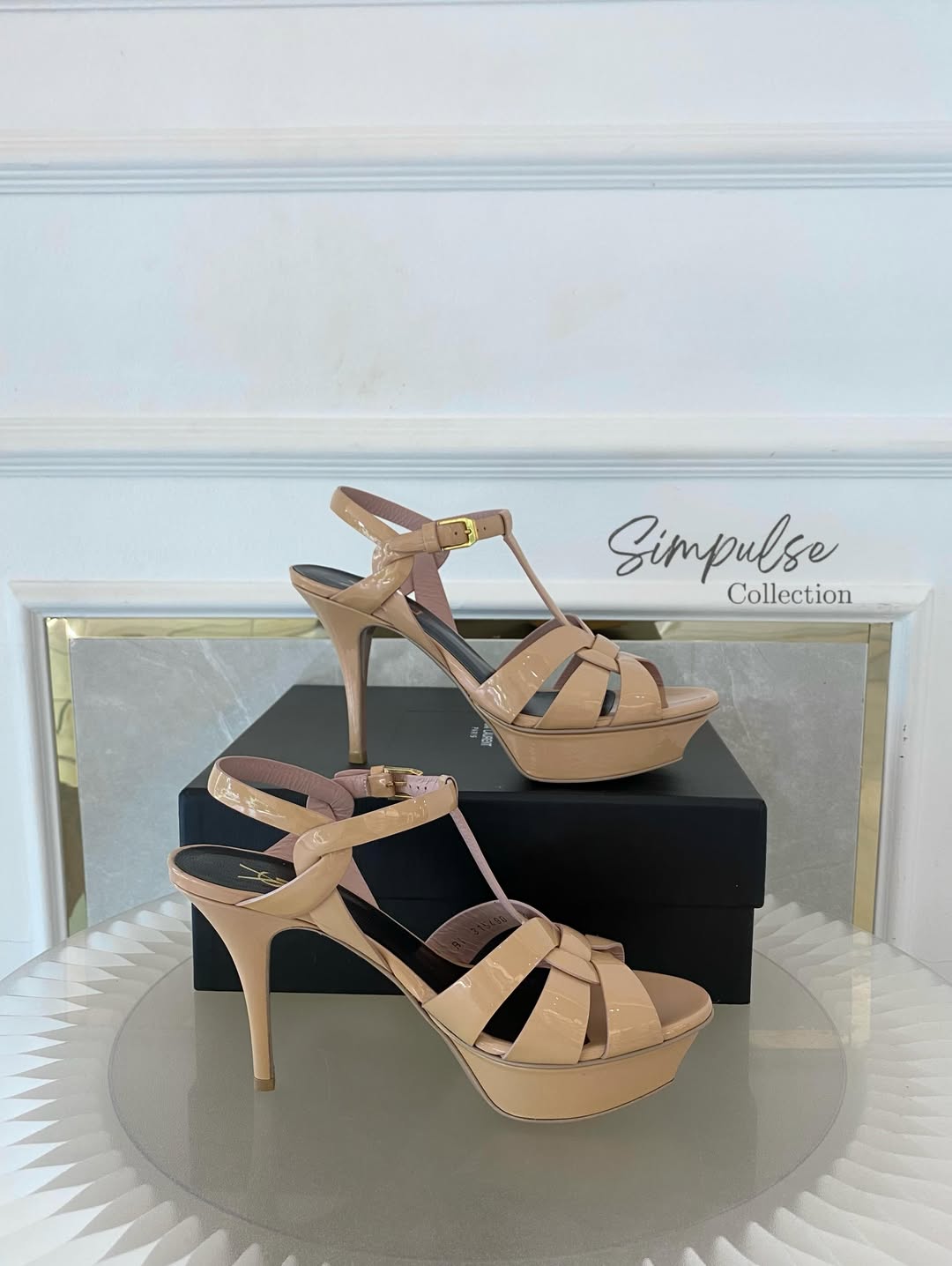 Yves Saint Laurent Tribute Patent Nude Heels