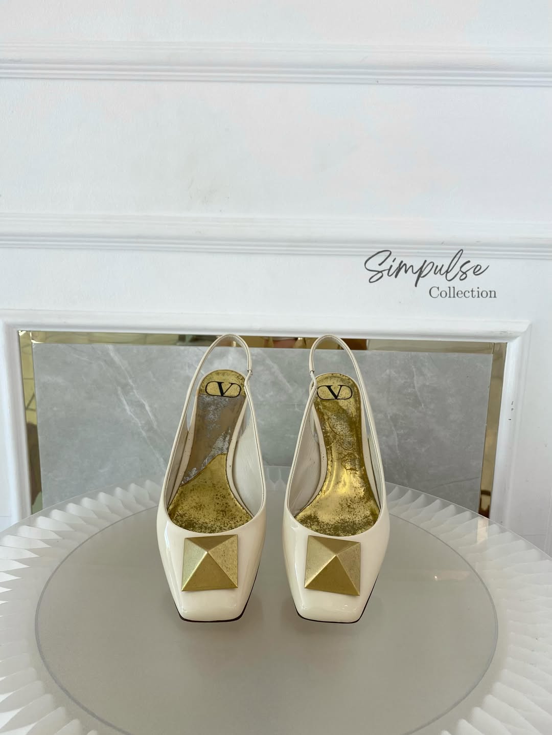 Valentino Garavani One Stud Slingback Pumps