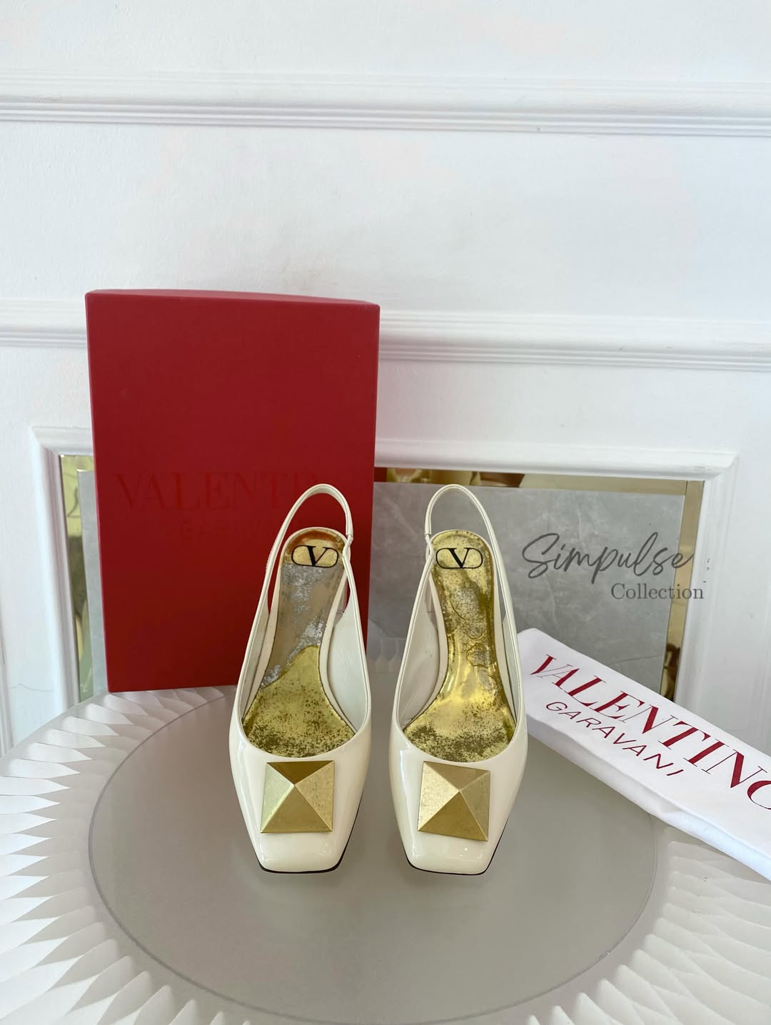 Valentino Garavani One Stud Slingback Pumps