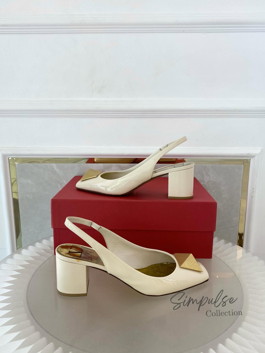Valentino Garavani One Stud Slingback Pumps