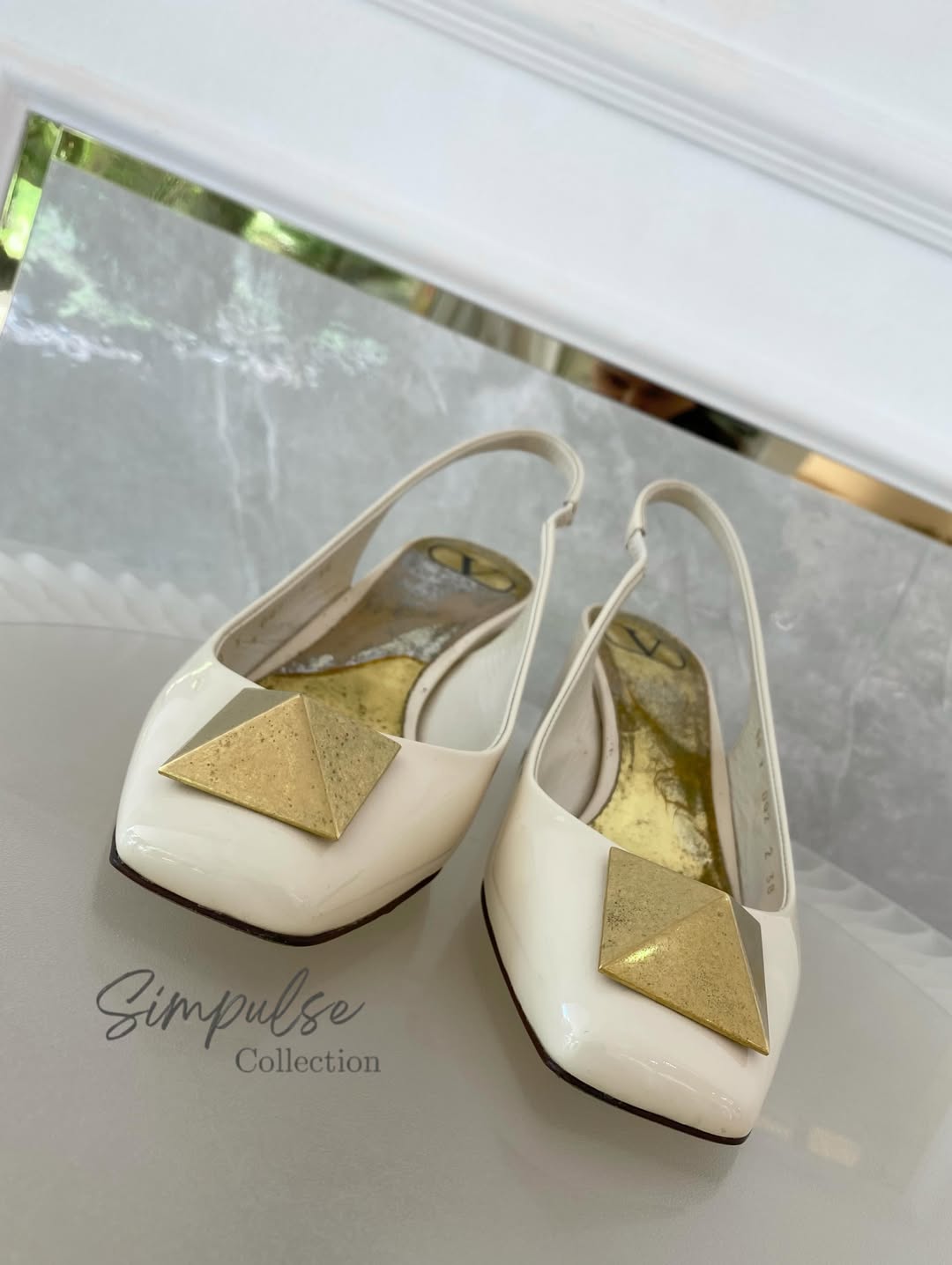 Valentino Garavani One Stud Slingback Pumps