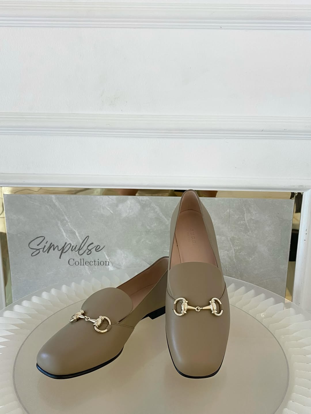Gucci Horsebit Loafers Beige
