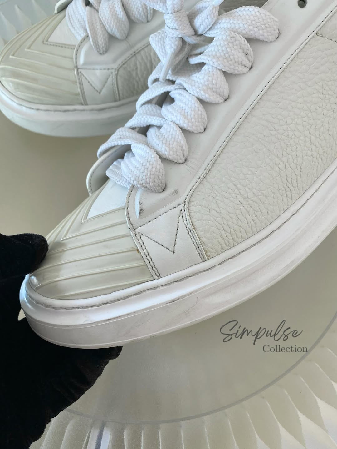 Louis Vuitton White Monogram Calfskin Blaster Sneakers
