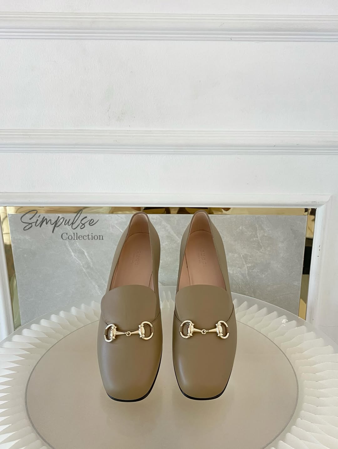 Gucci Horsebit Loafers Beige