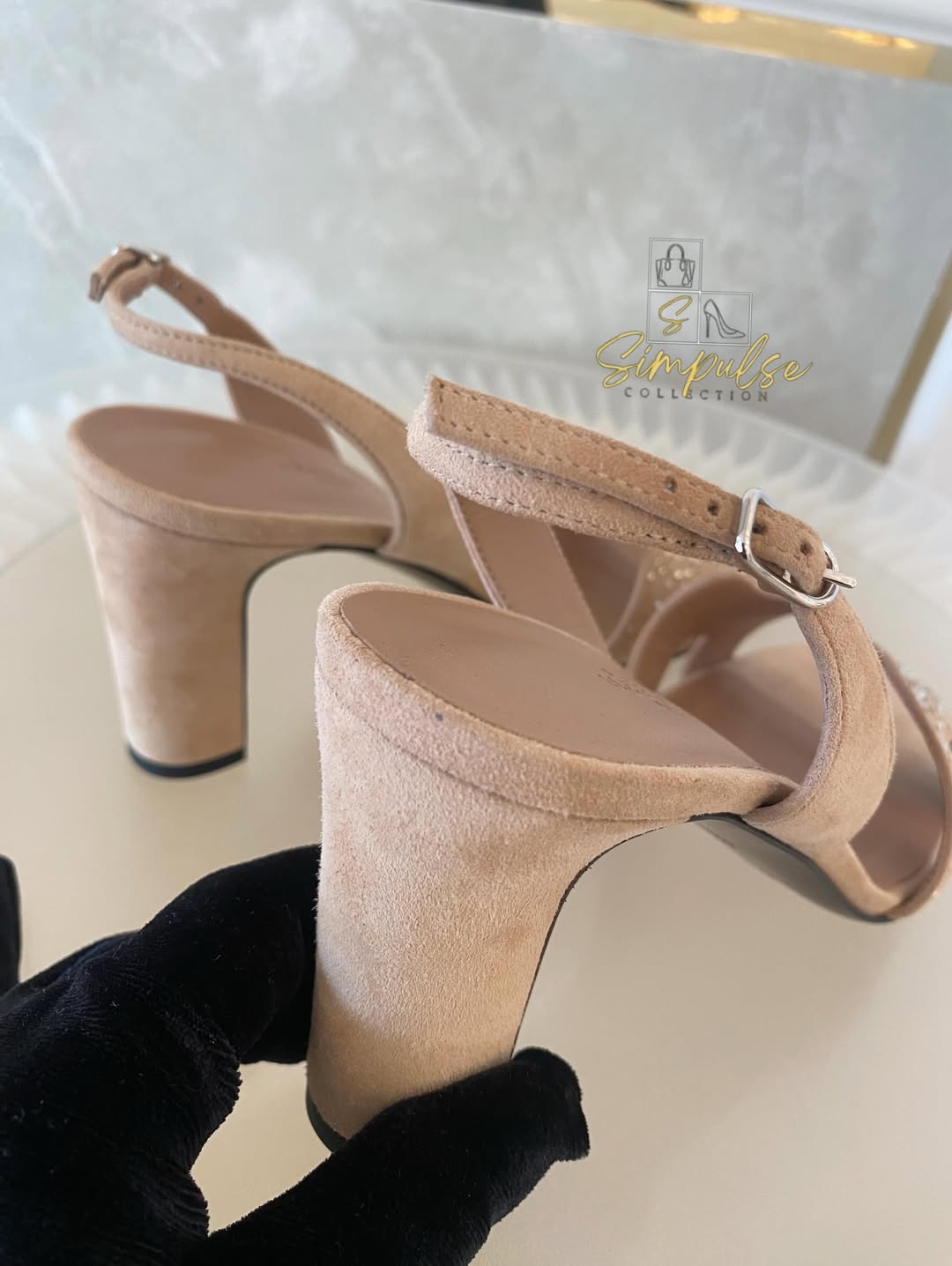 Hermes Enternite 80 Slingback Heels