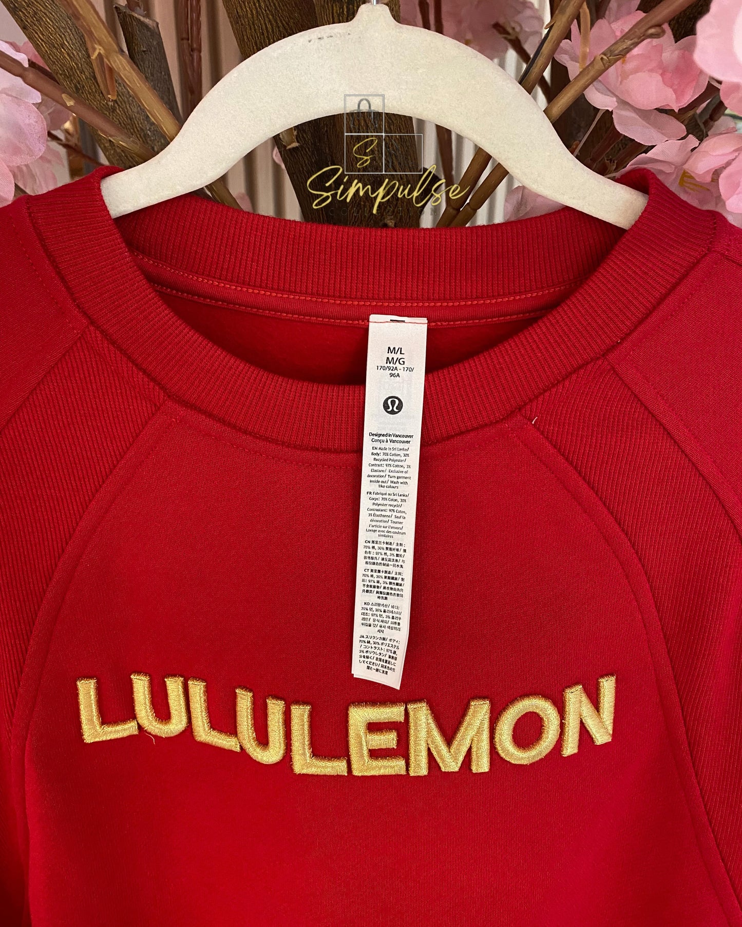 Lululemon Red Sweater