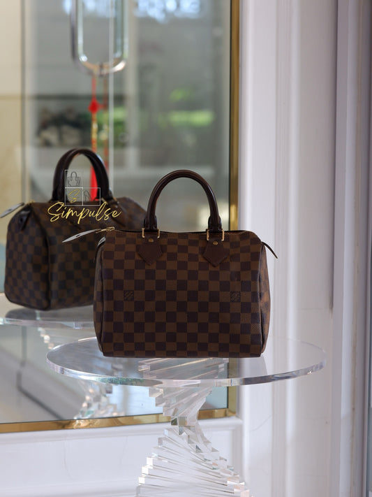 Louis Vuitton Speedy 25 in Damier Ebene