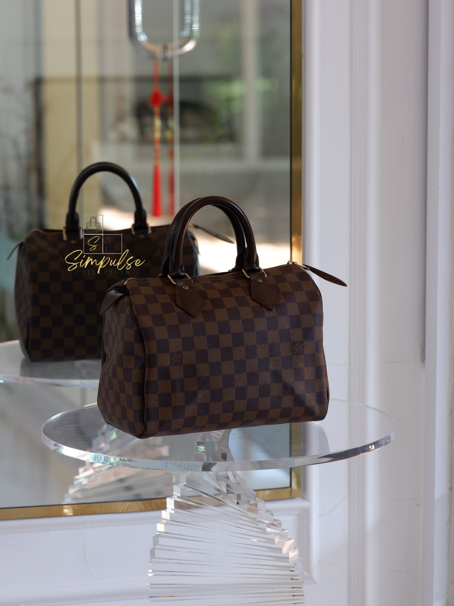 Louis Vuitton Speedy 25 in Damier Ebene