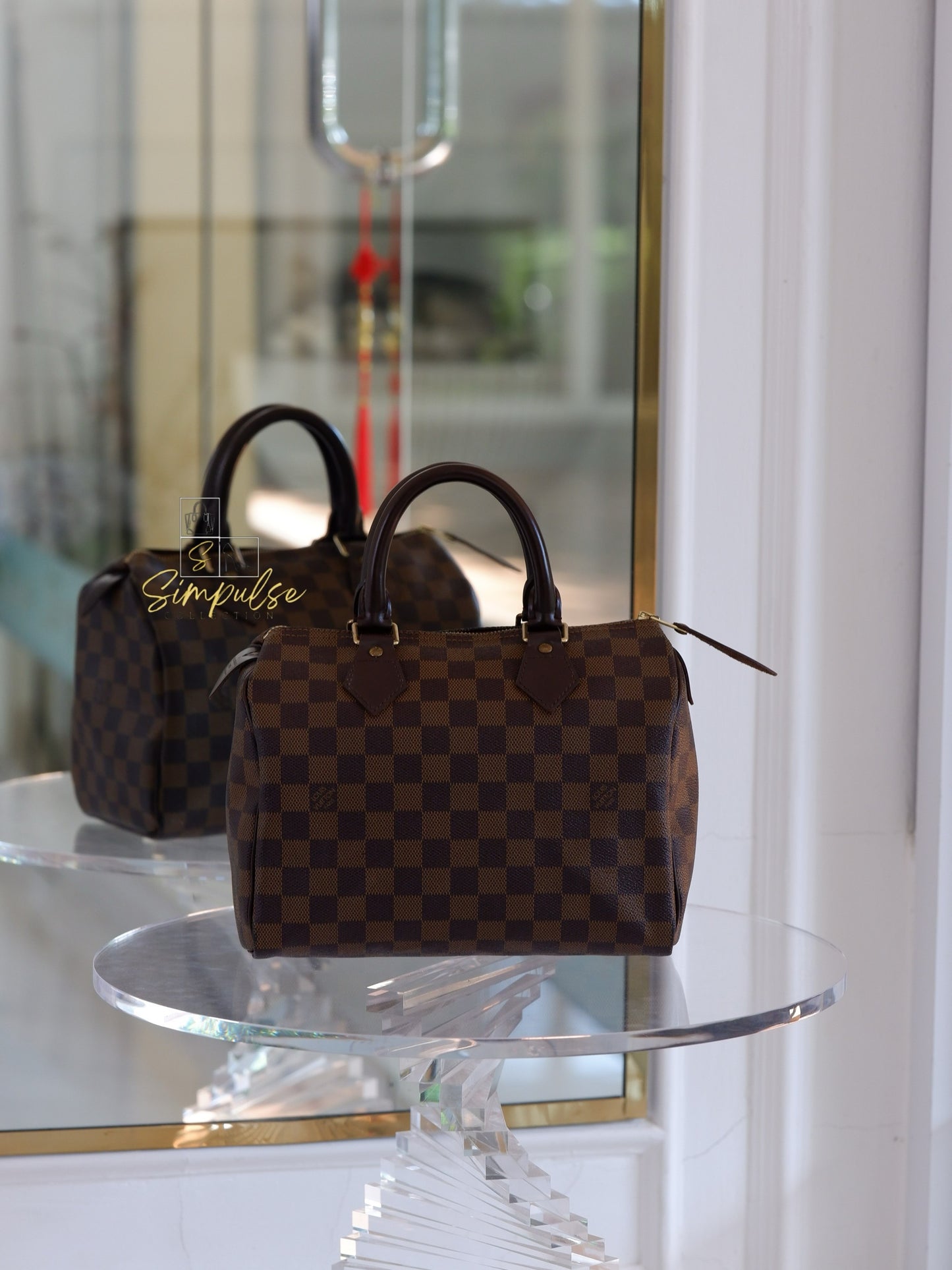 Louis Vuitton Speedy 25 in Damier Ebene