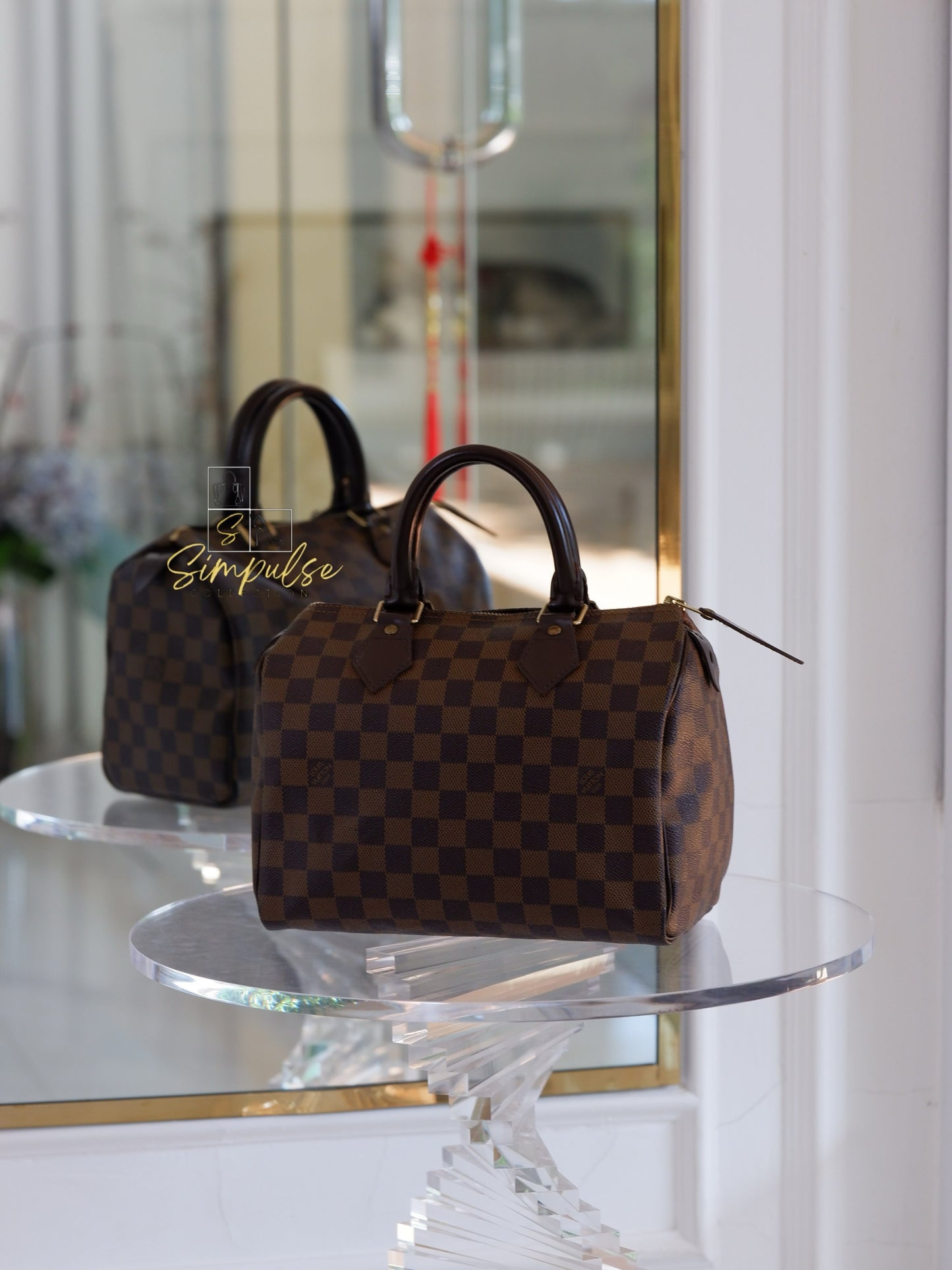 Louis Vuitton Speedy 25 in Damier Ebene
