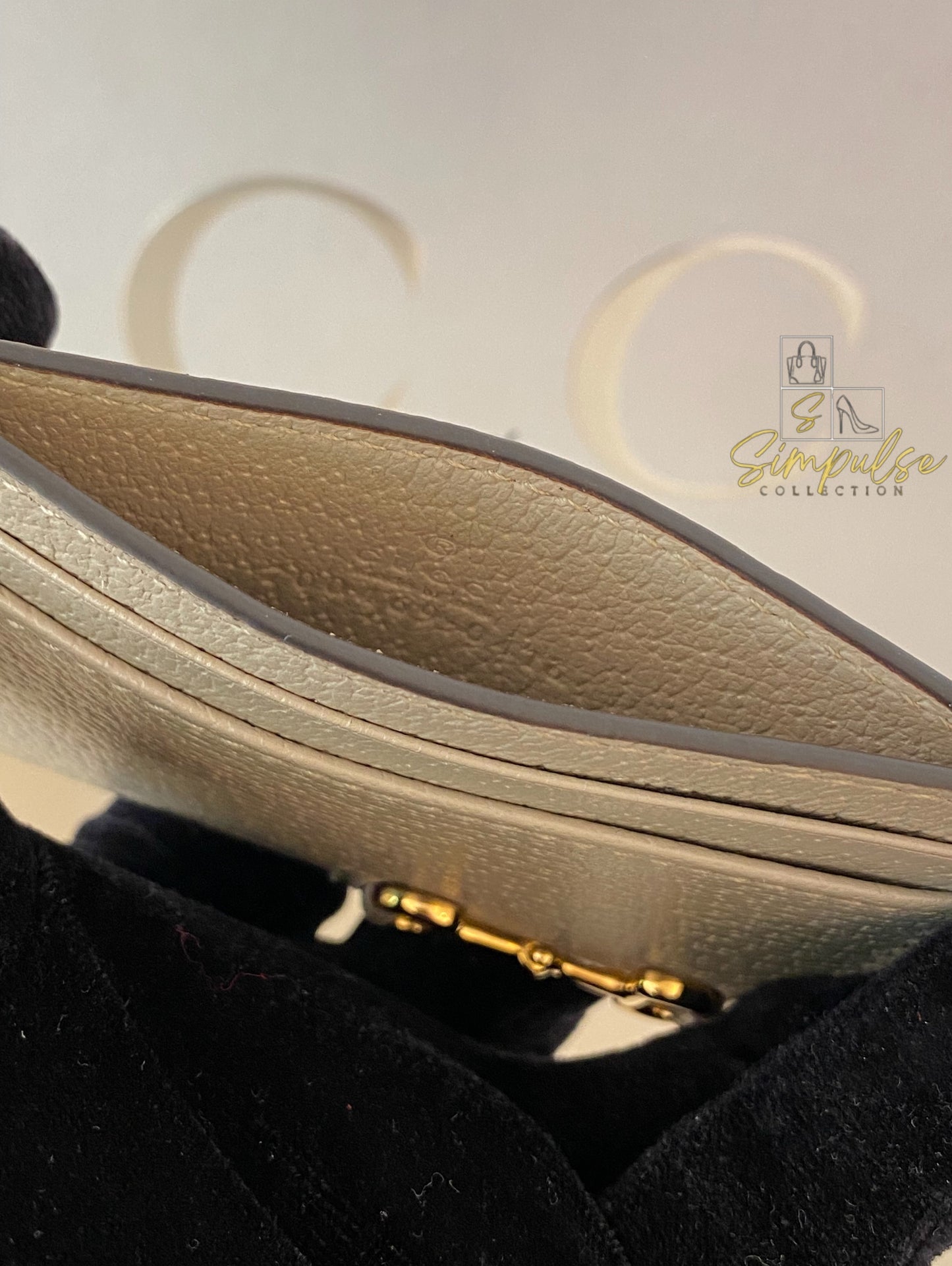 Gucci horsebit Card Holder Gold-Toned hardware