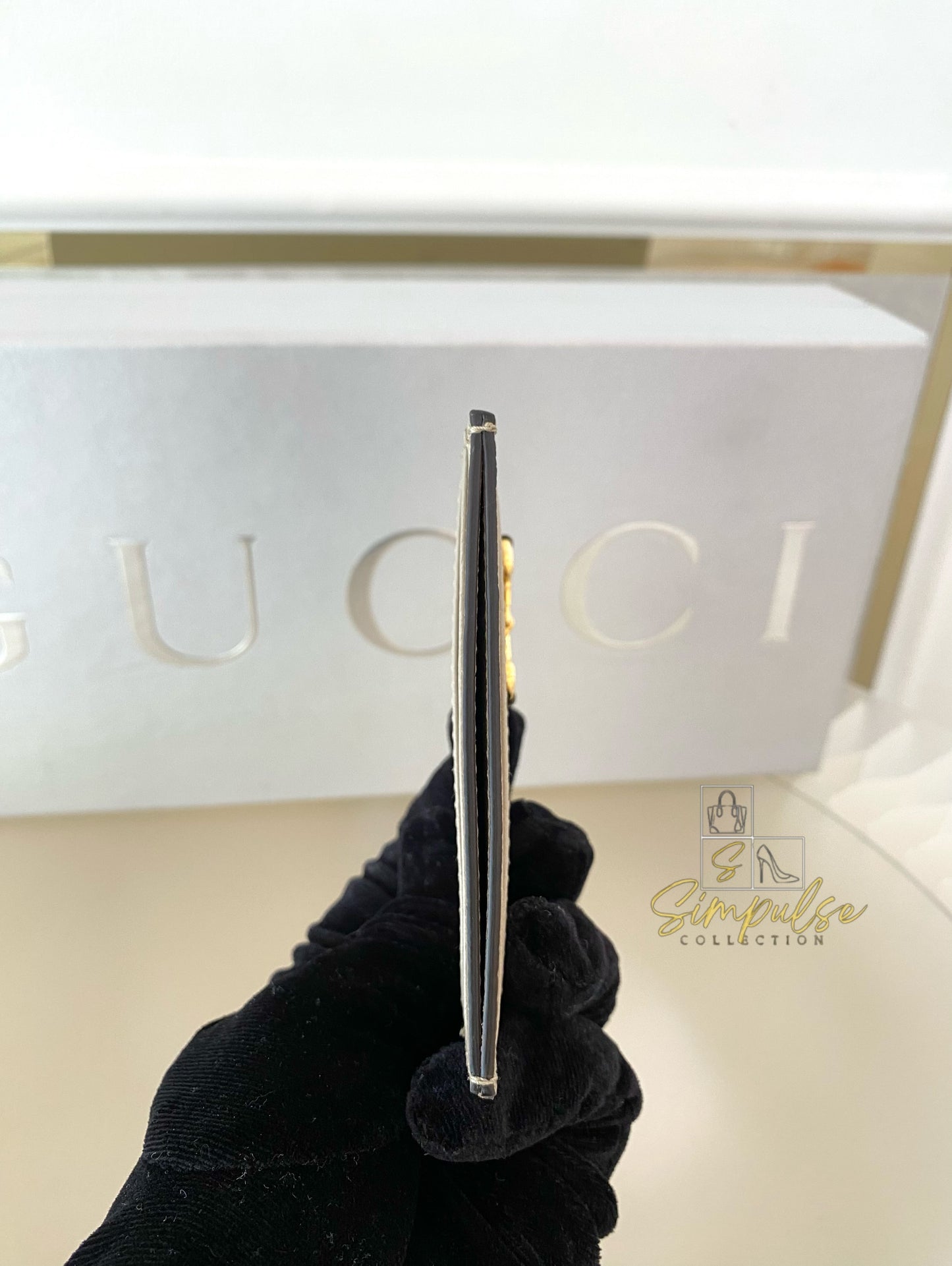 Gucci horsebit Card Holder Gold-Toned hardware