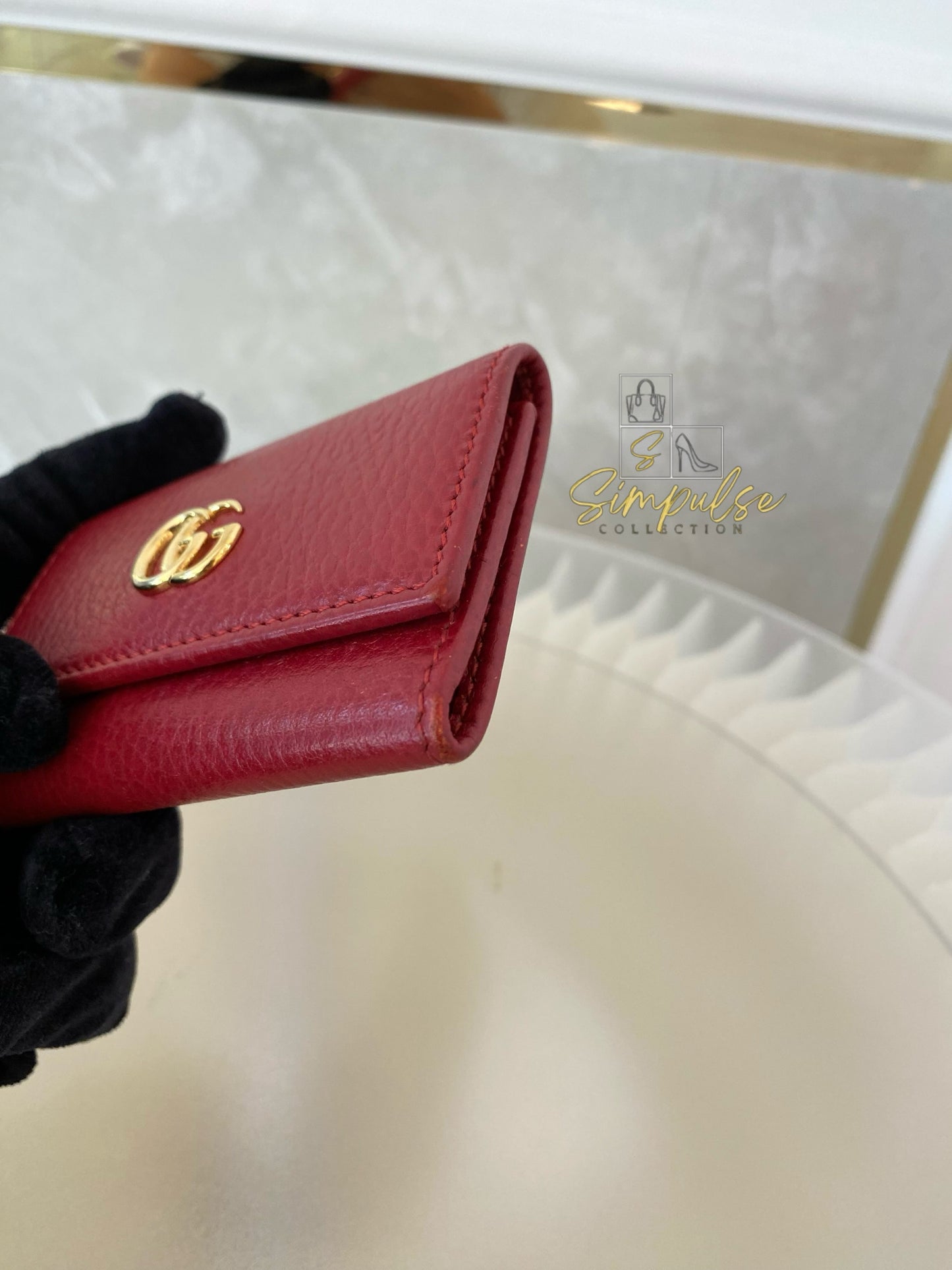 Gucci GG Marmont Key Case Red