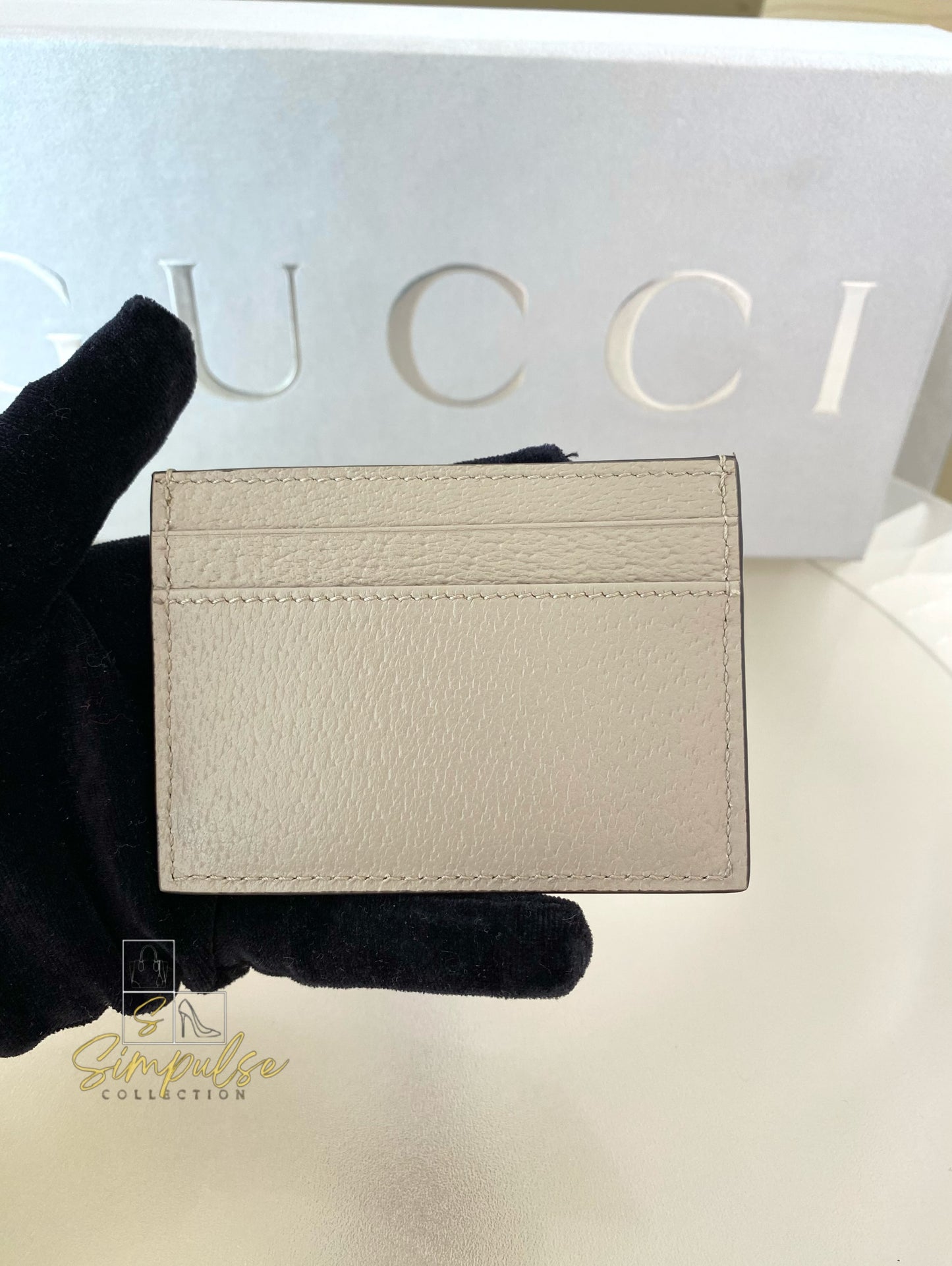 Gucci horsebit Card Holder Gold-Toned hardware