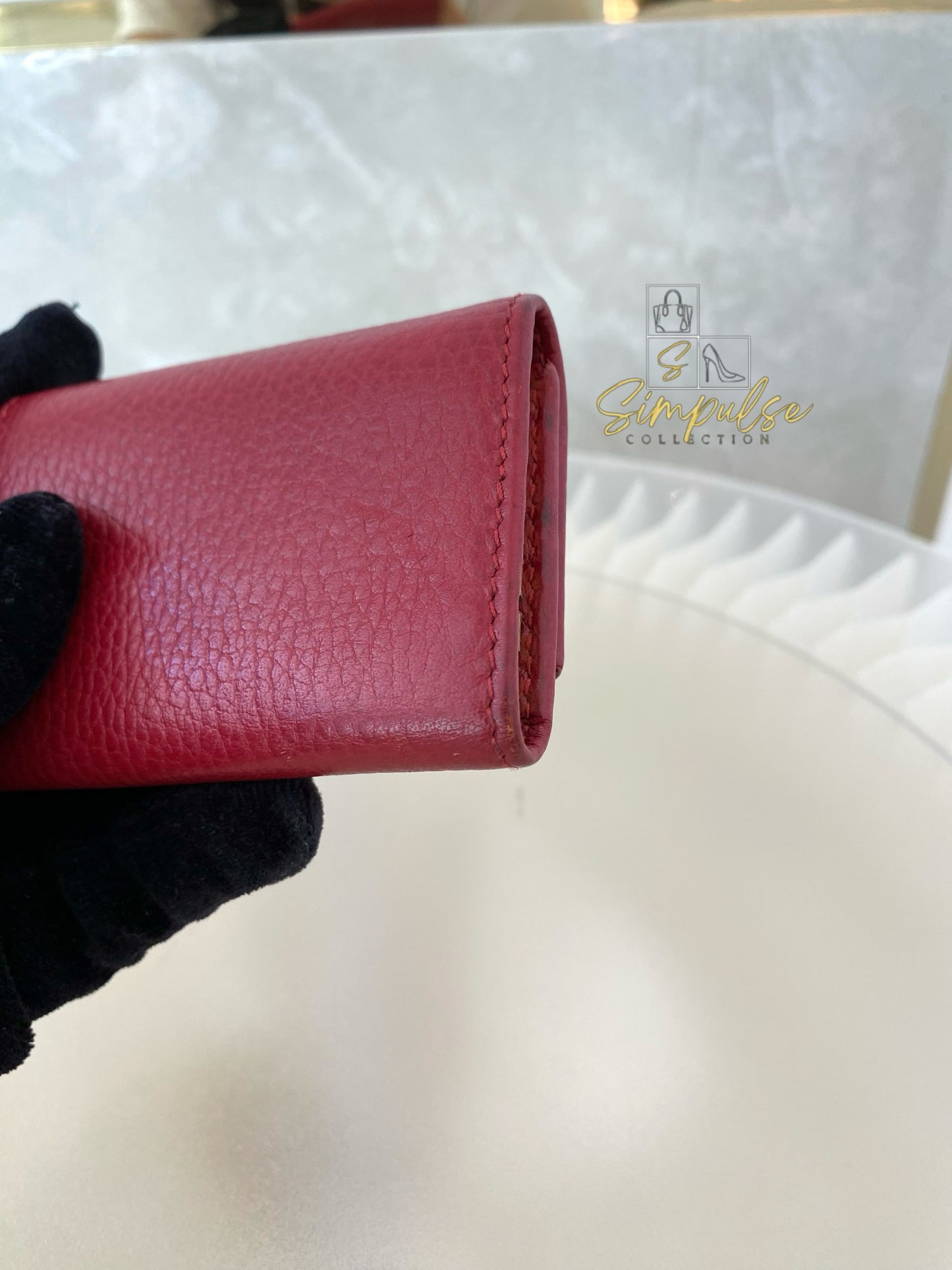 Gucci GG Marmont Key Case Red