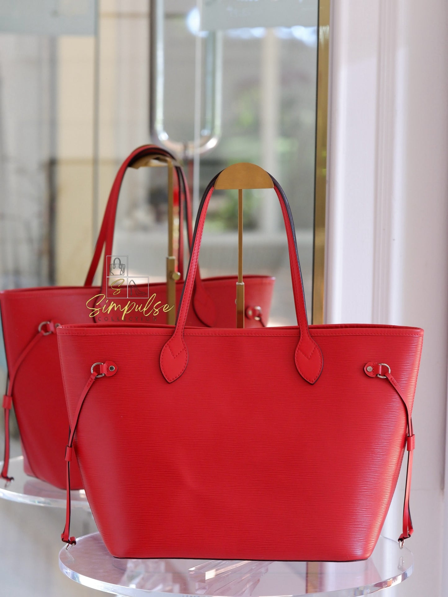 Louis Vuitton Epi Leather Neverfull Tote Bag