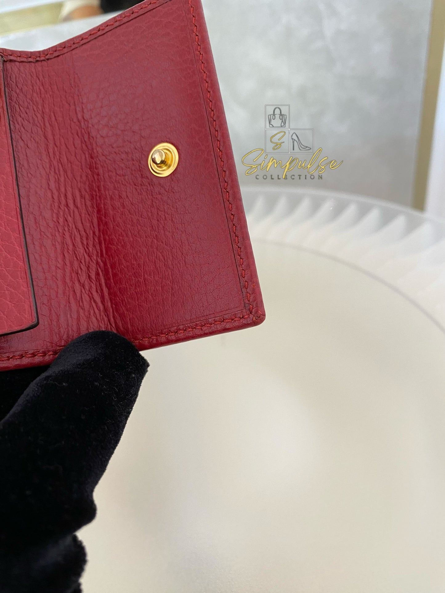 Gucci GG Marmont Key Case Red