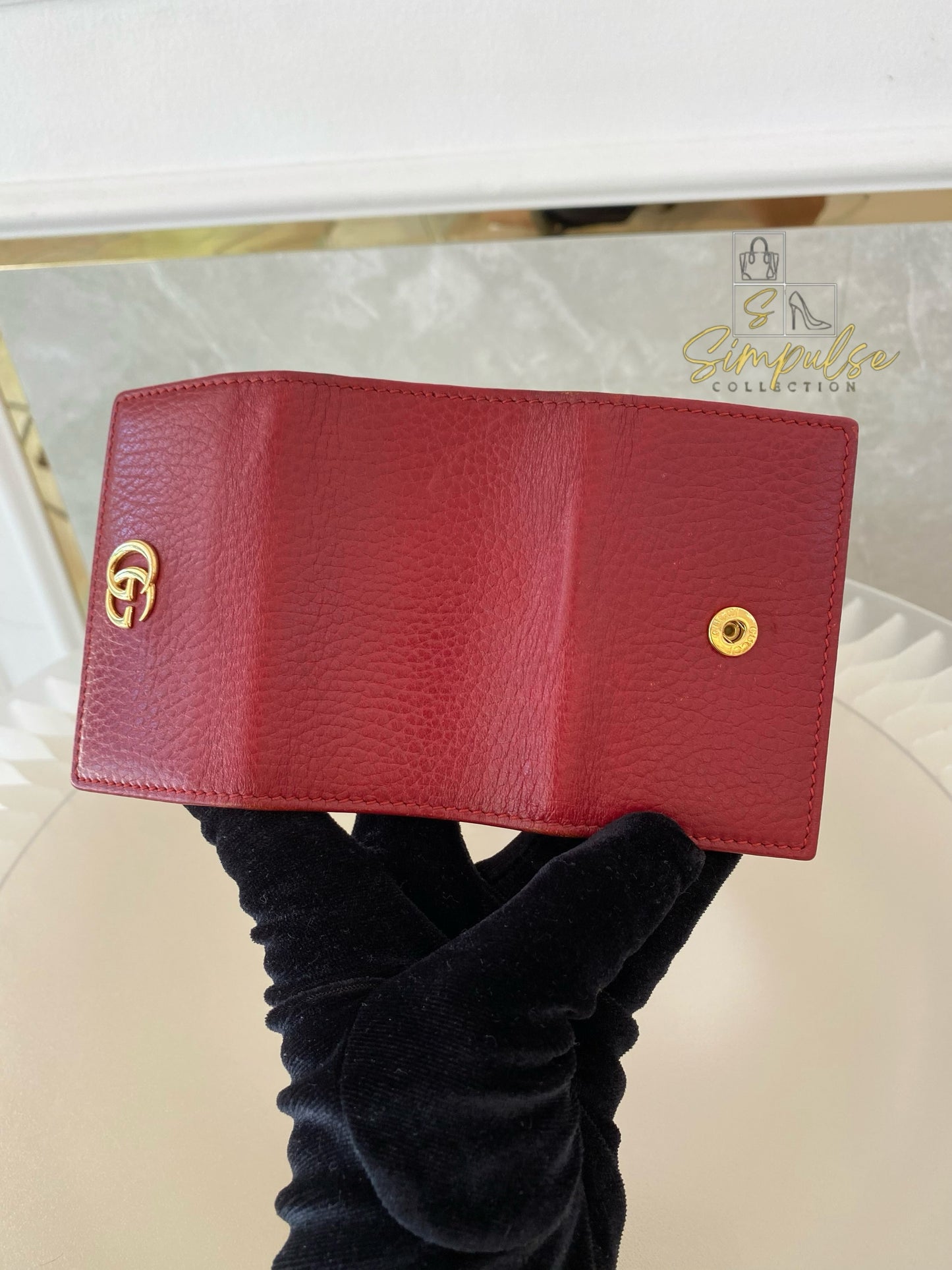 Gucci GG Marmont Key Case Red