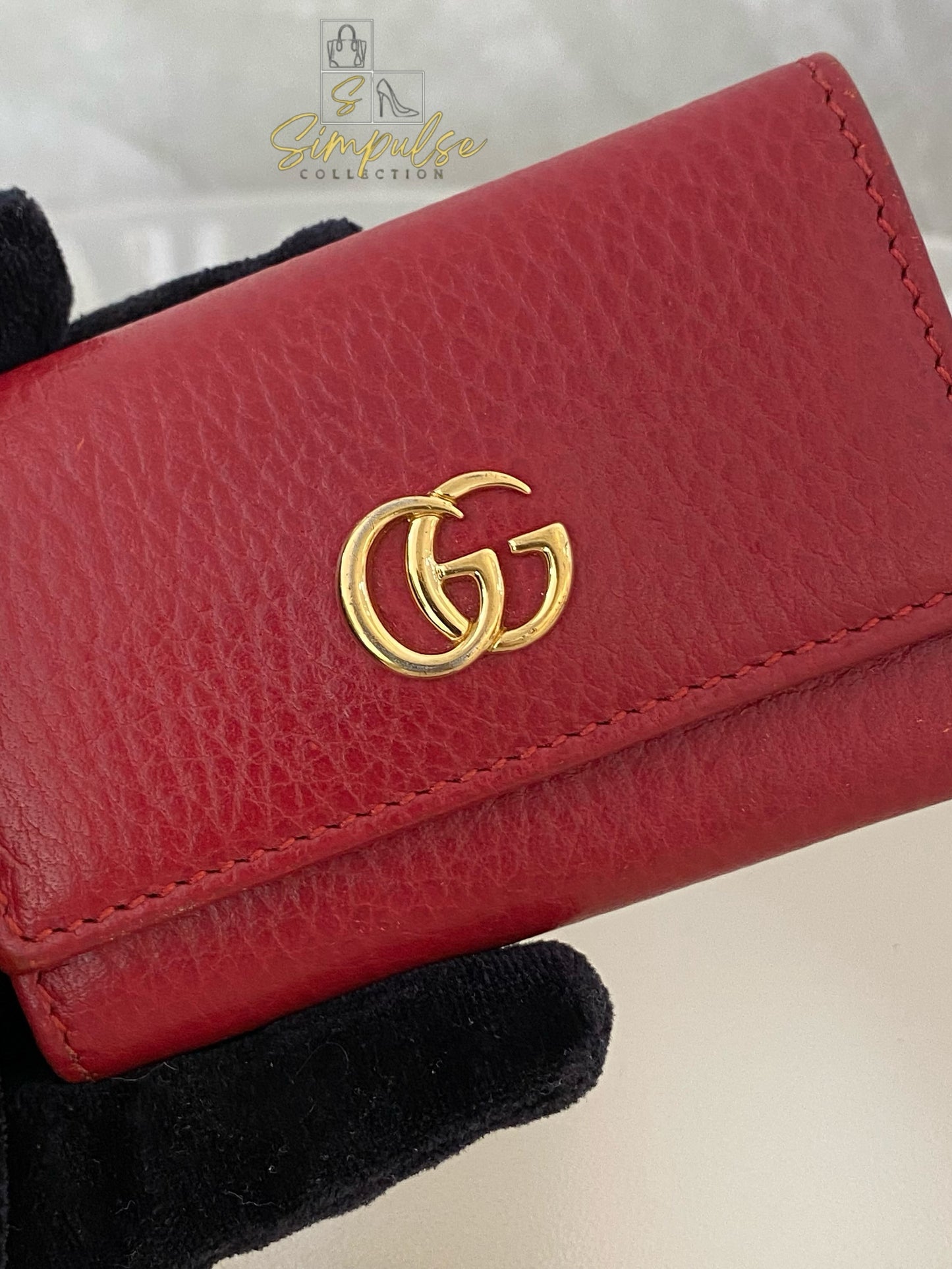 Gucci GG Marmont Key Case Red