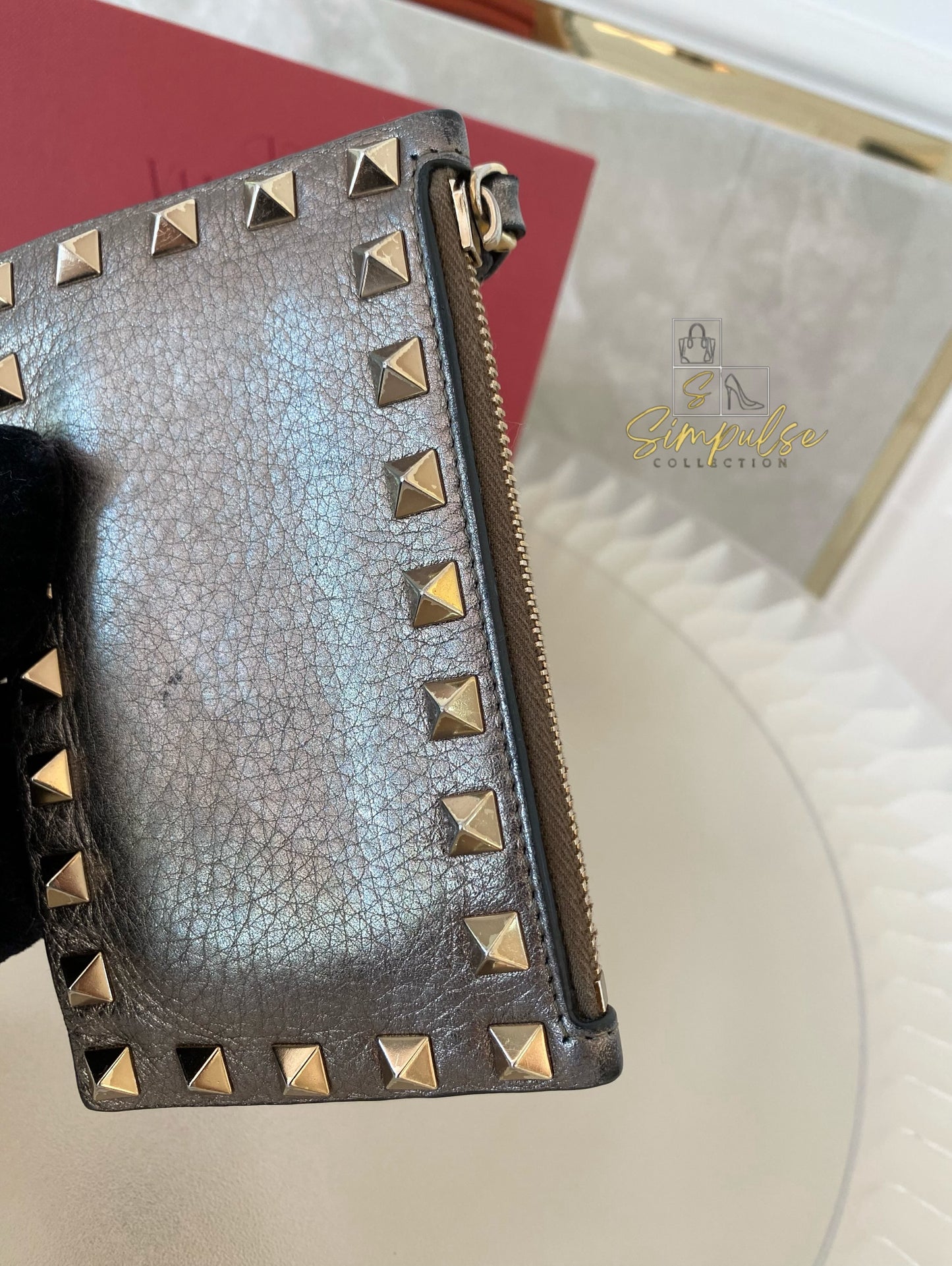 Valentino Garavani Metallic Card Holder