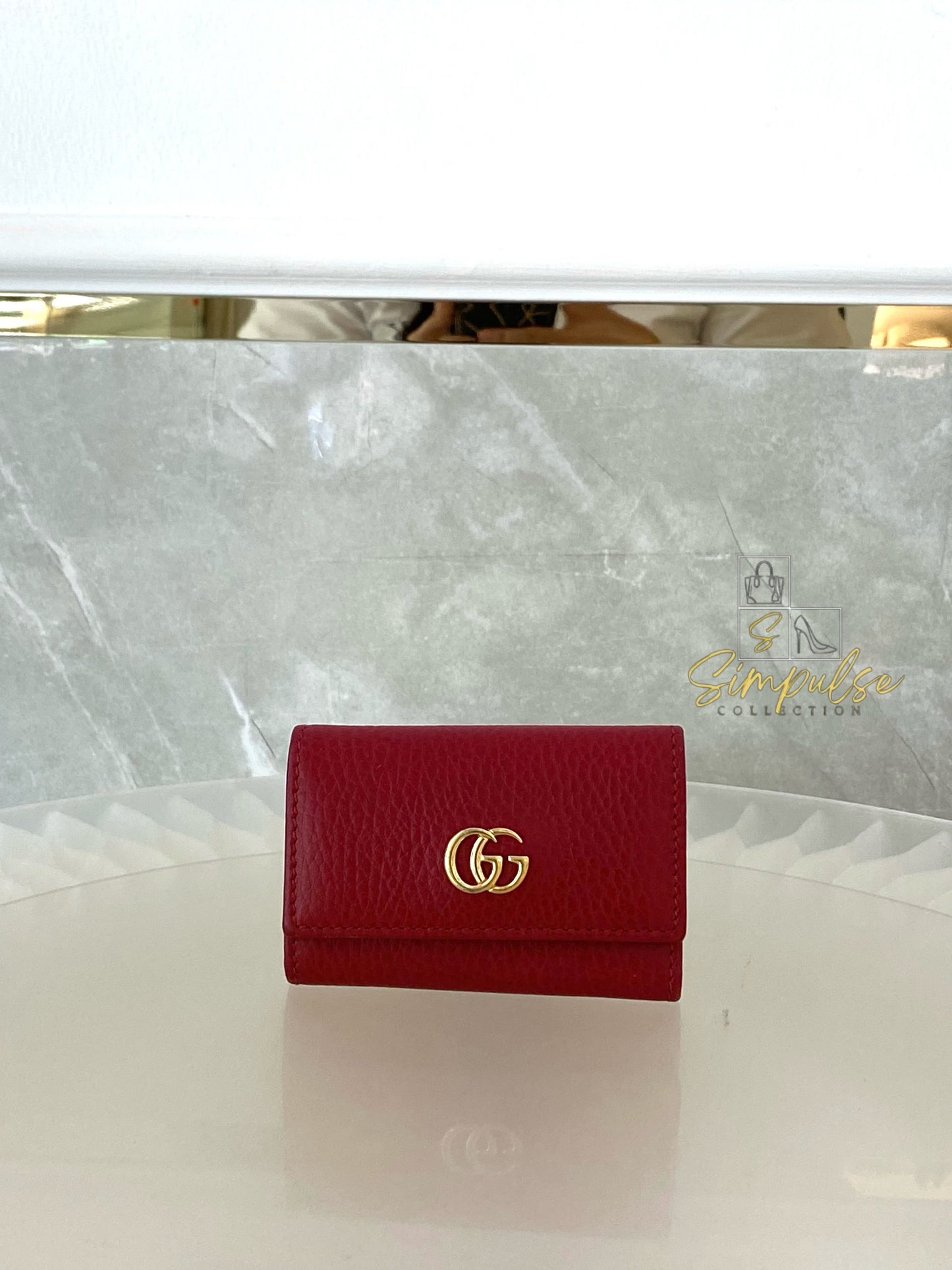 Gucci GG Marmont Key Case Red