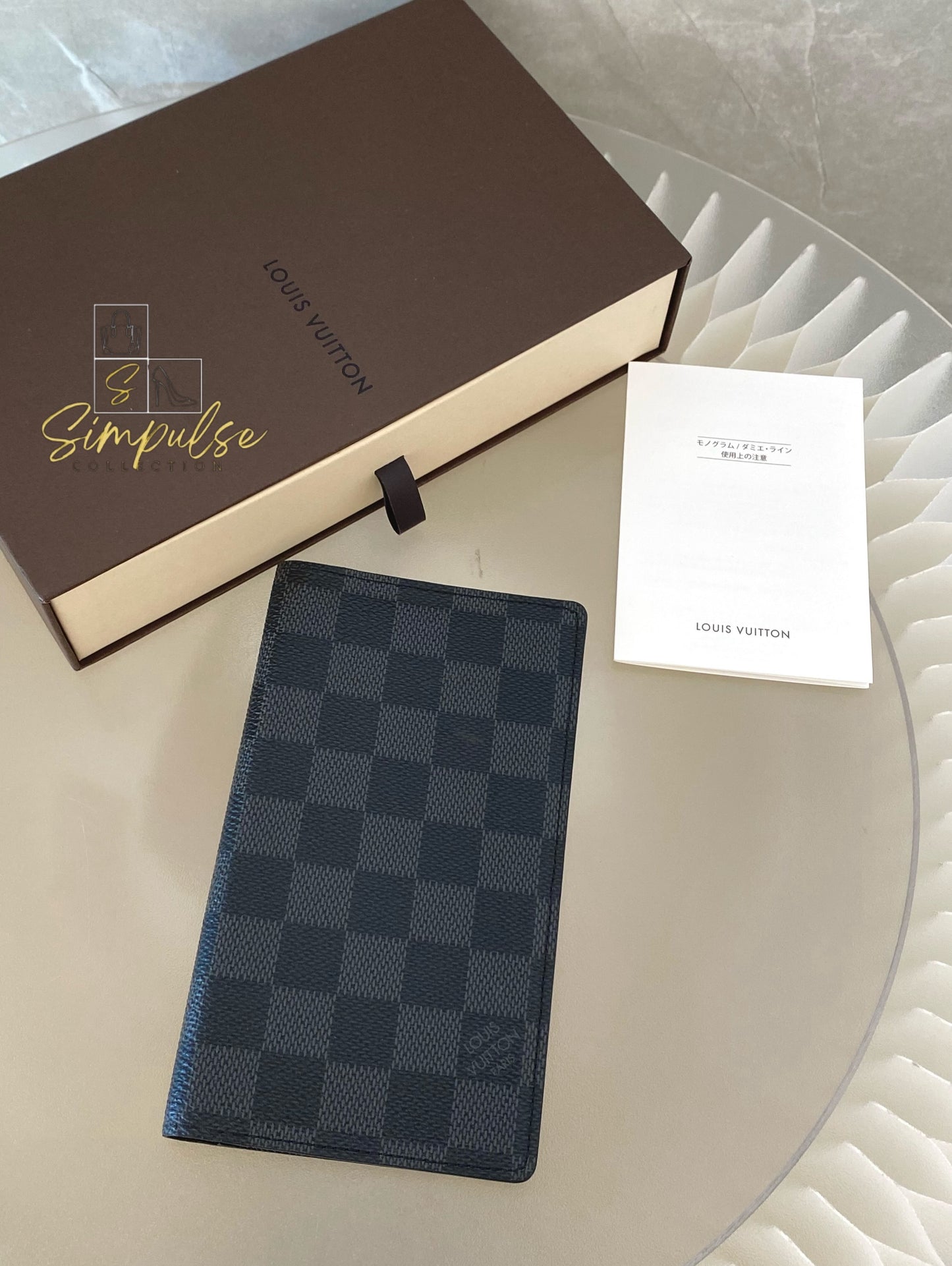 Louis Vuitton Brazza Wallet Damier Graphite