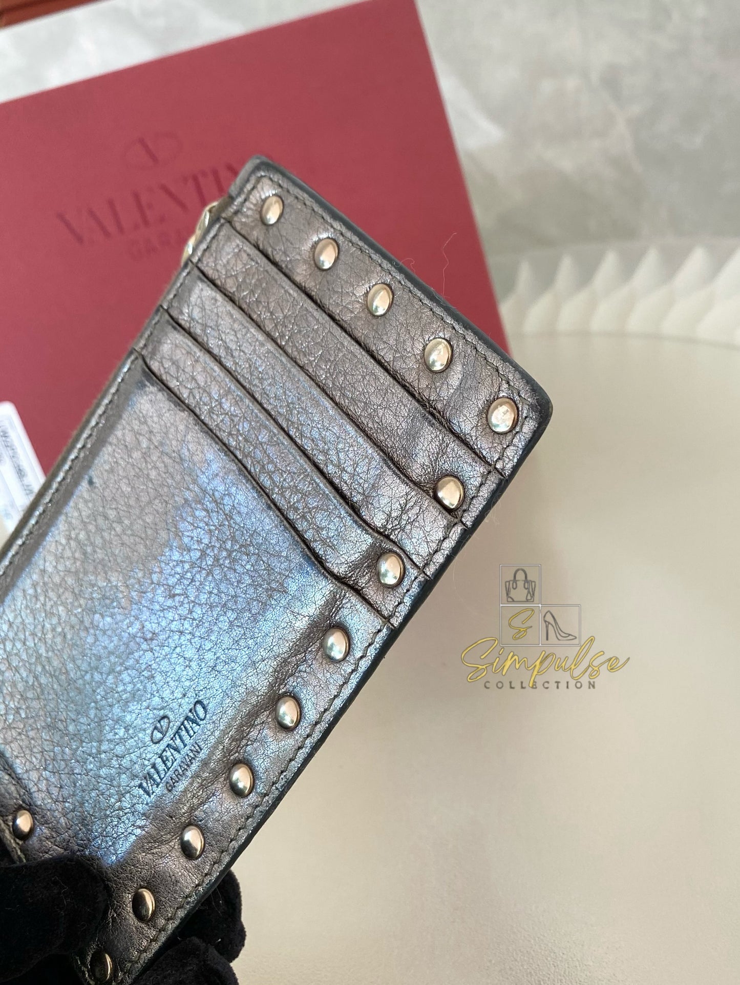 Valentino Garavani Metallic Card Holder