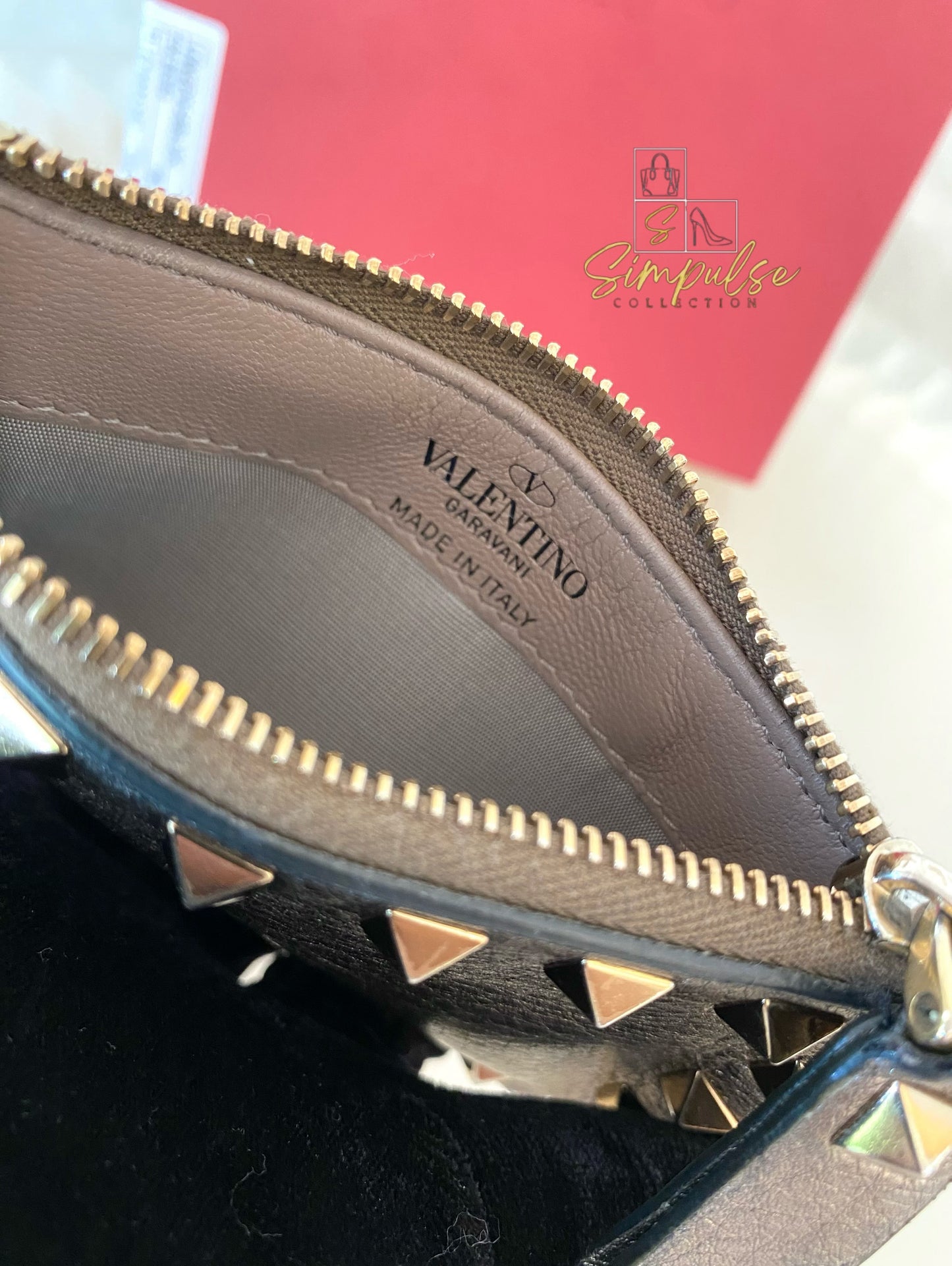 Valentino Garavani Metallic Card Holder