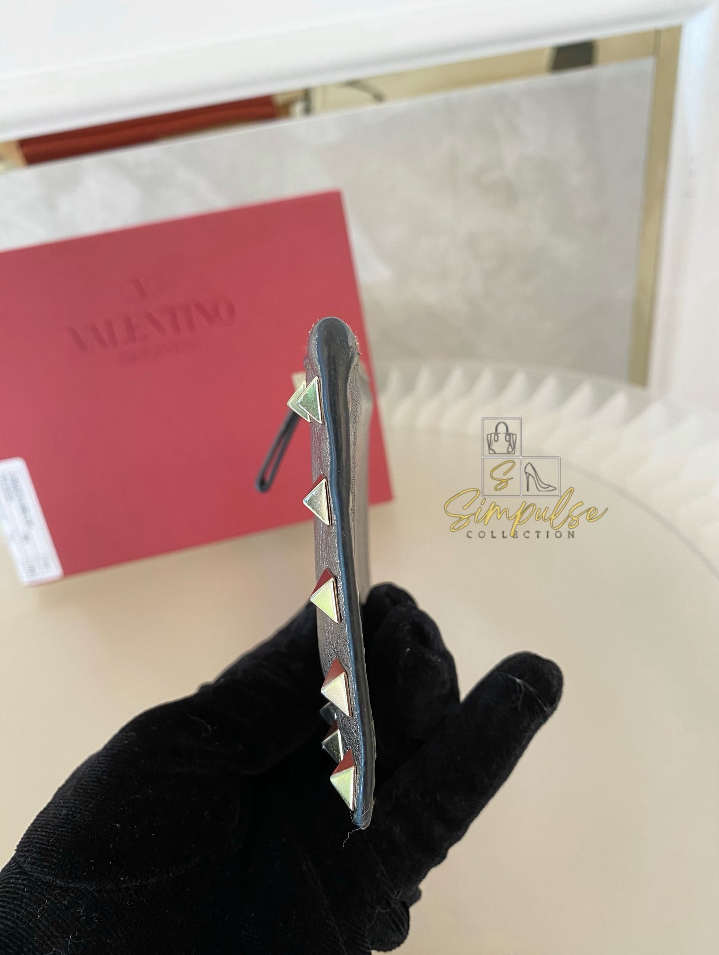 Valentino Garavani Metallic Card Holder